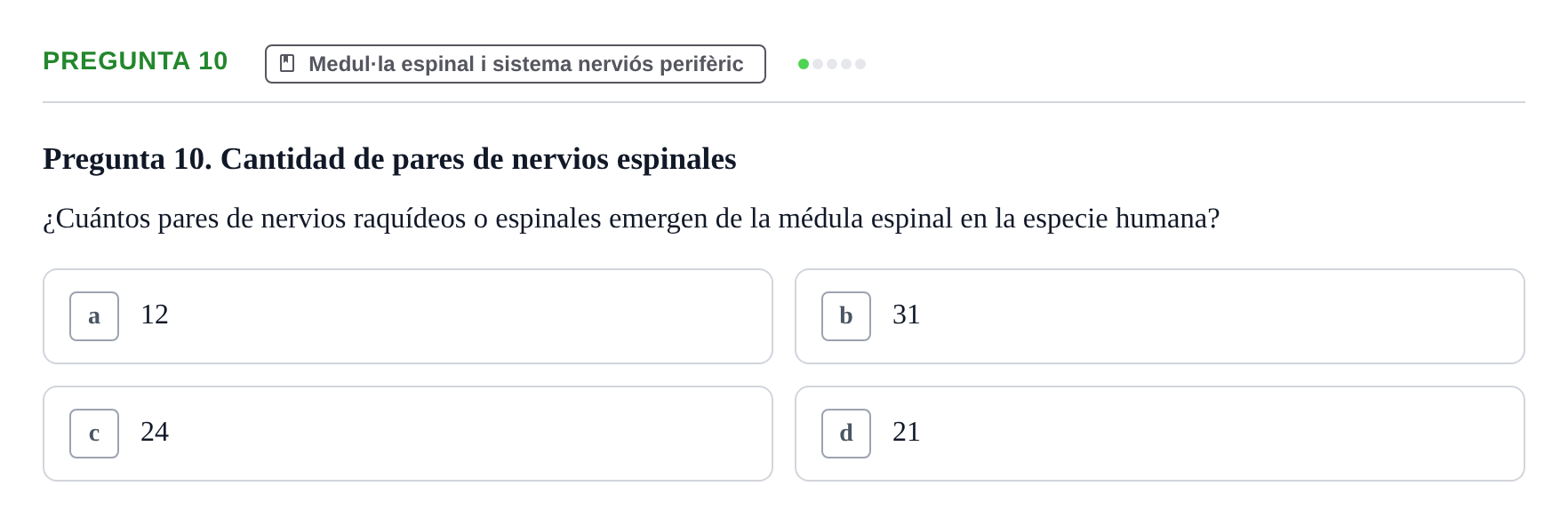 Enunciado: Pregunta 10