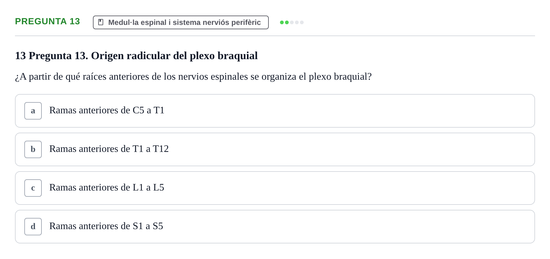 Enunciado: Pregunta 13