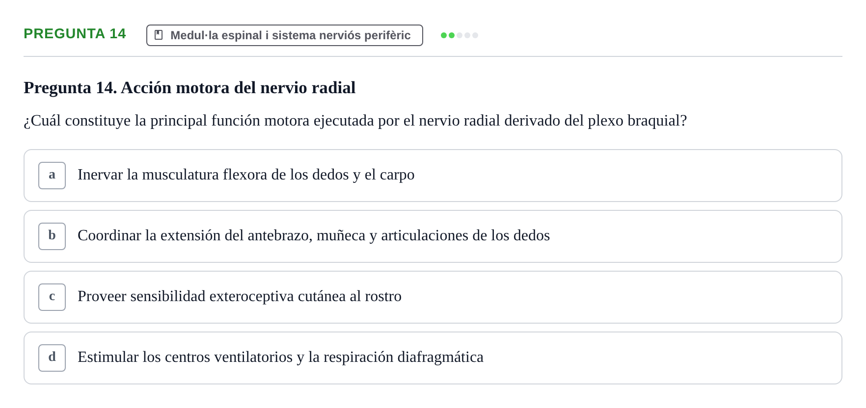 Enunciado: Pregunta 14