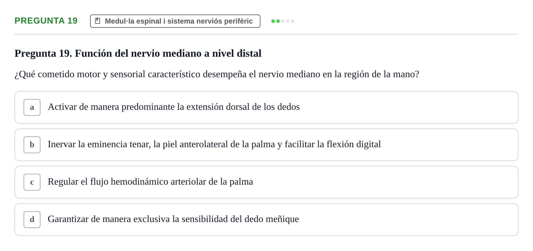 Enunciado: Pregunta 19