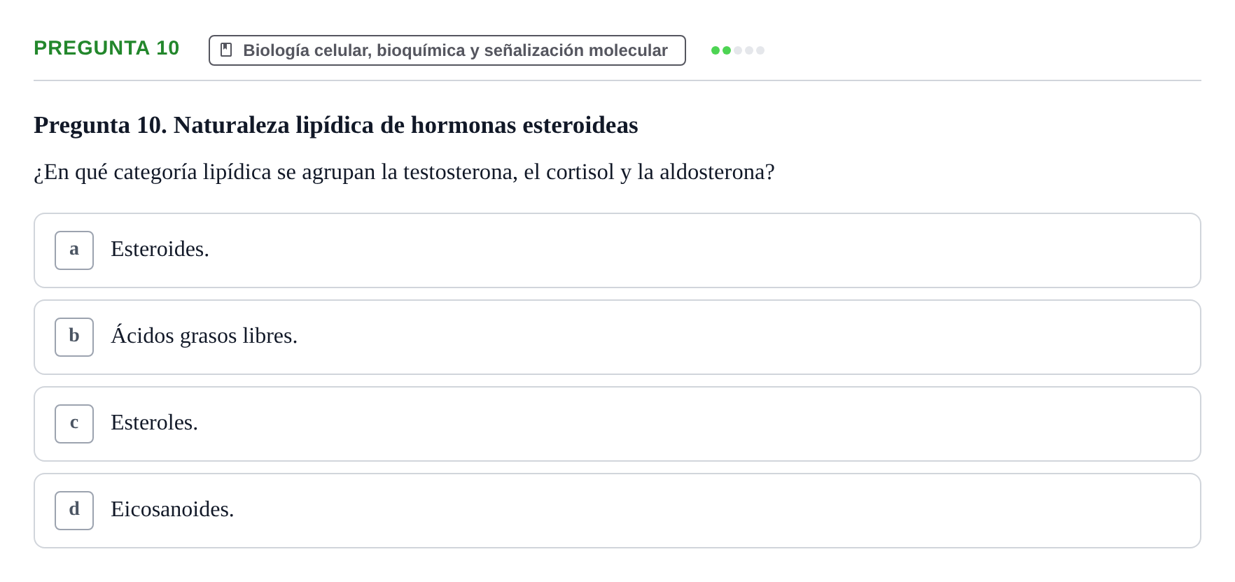 Enunciado: Pregunta 10