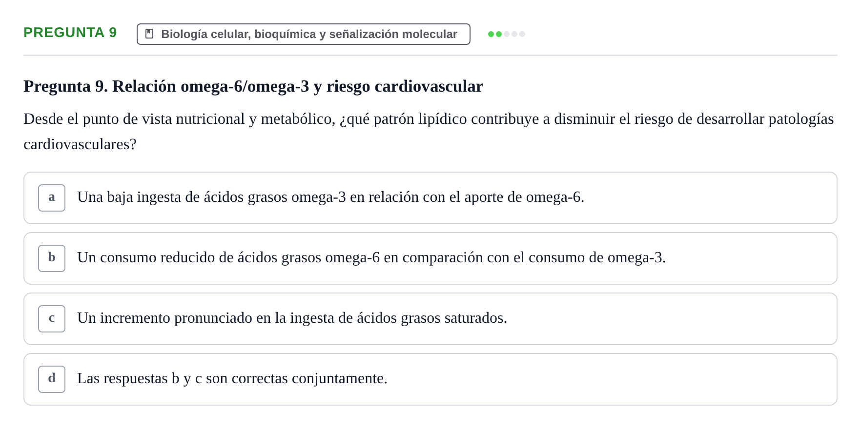 Enunciado: Pregunta 9