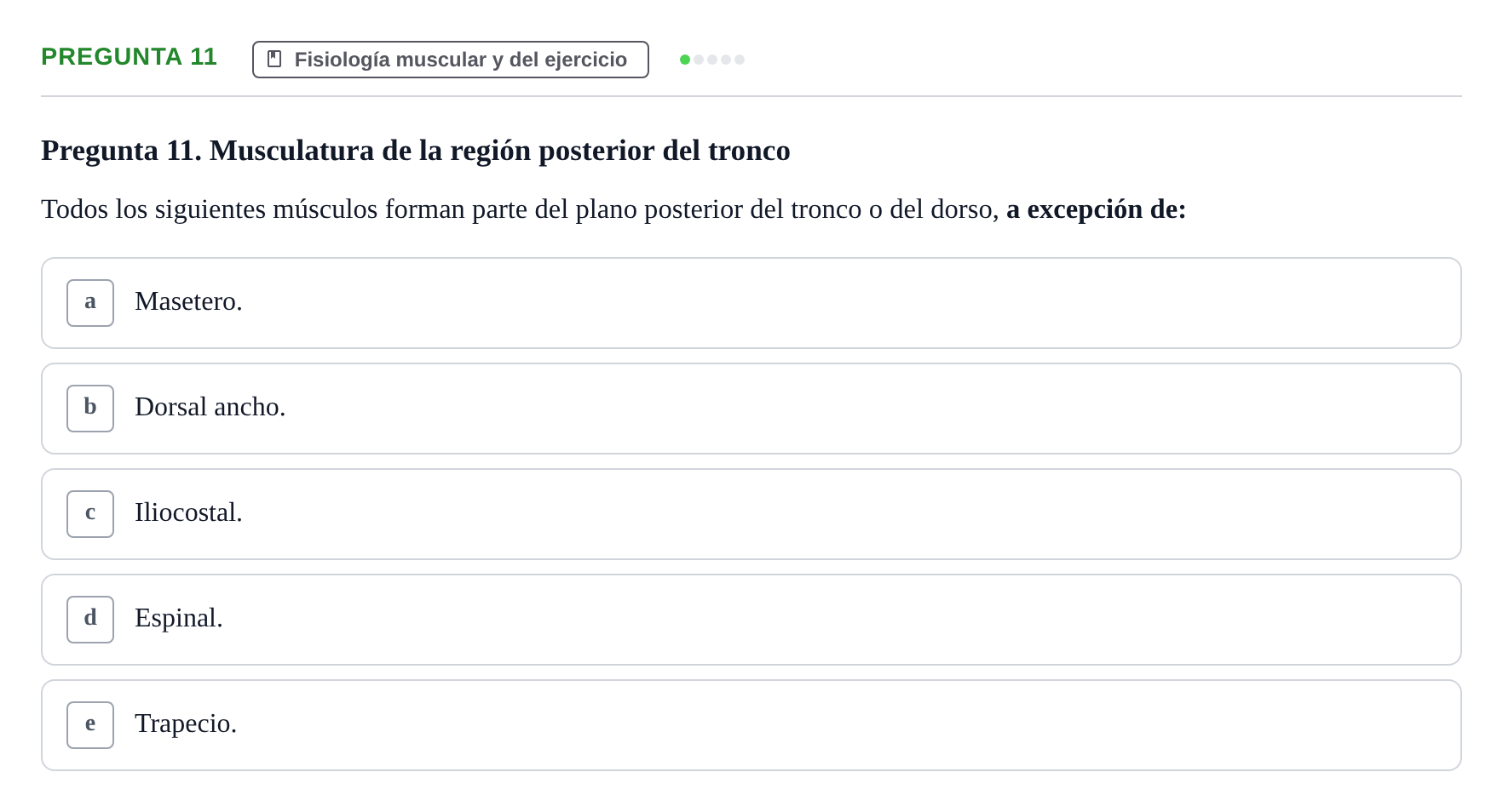 Enunciado: Pregunta 11