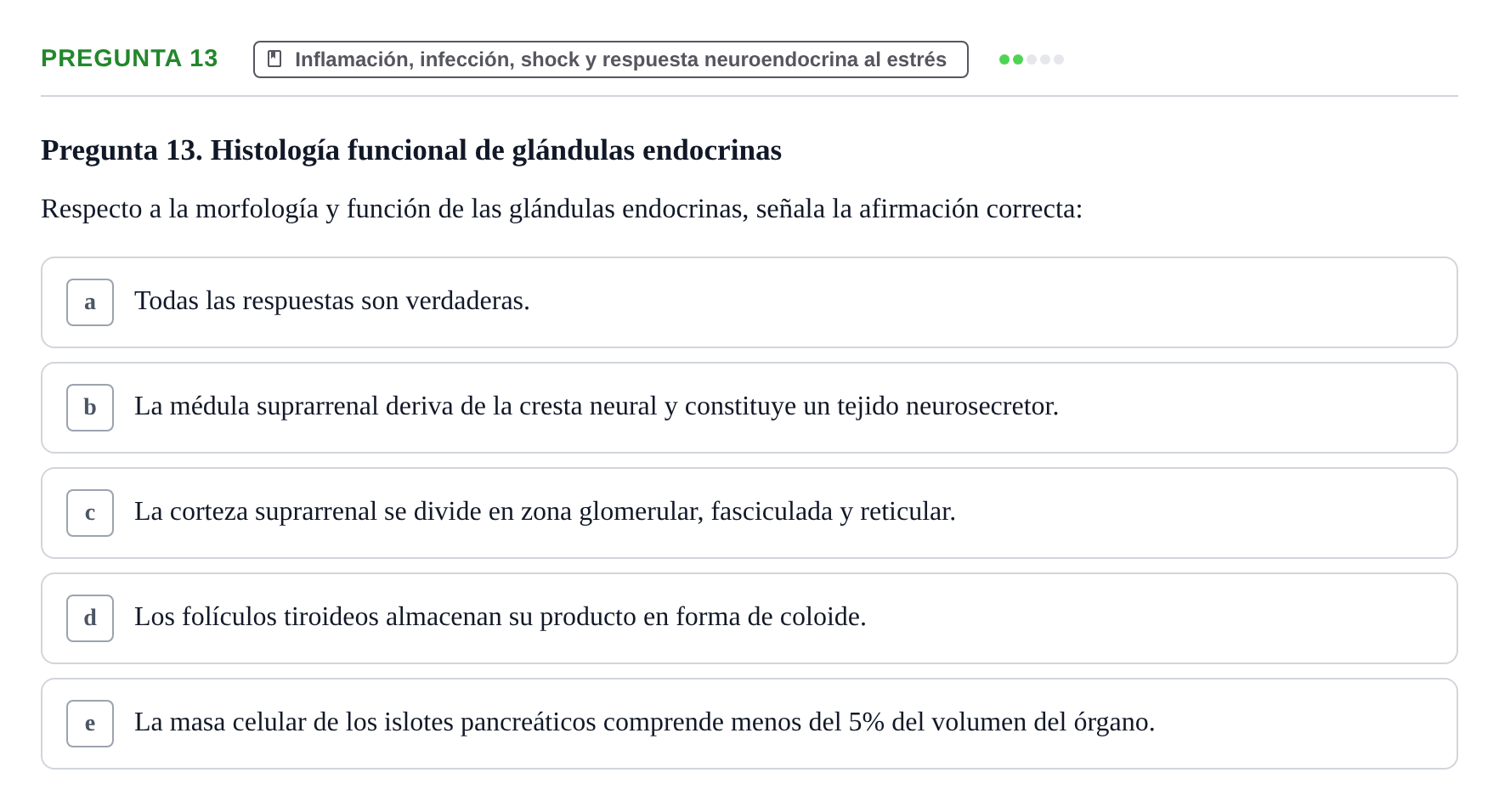 Enunciado: Pregunta 13
