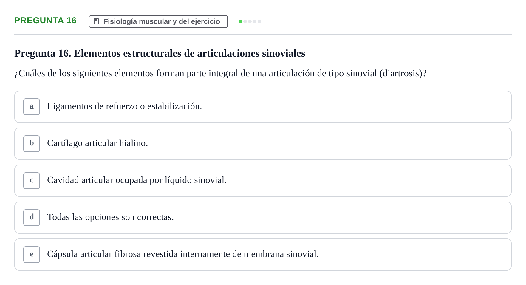 Enunciado: Pregunta 16