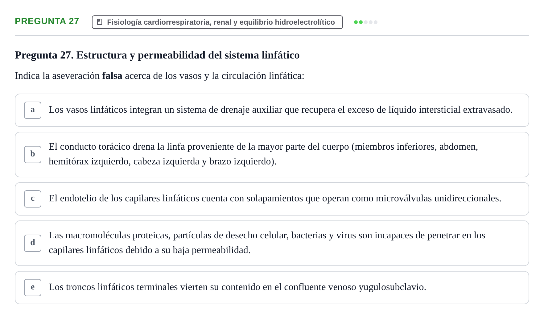Enunciado: Pregunta 27