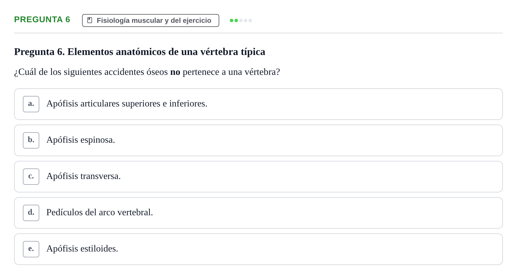 Enunciado: Pregunta 6