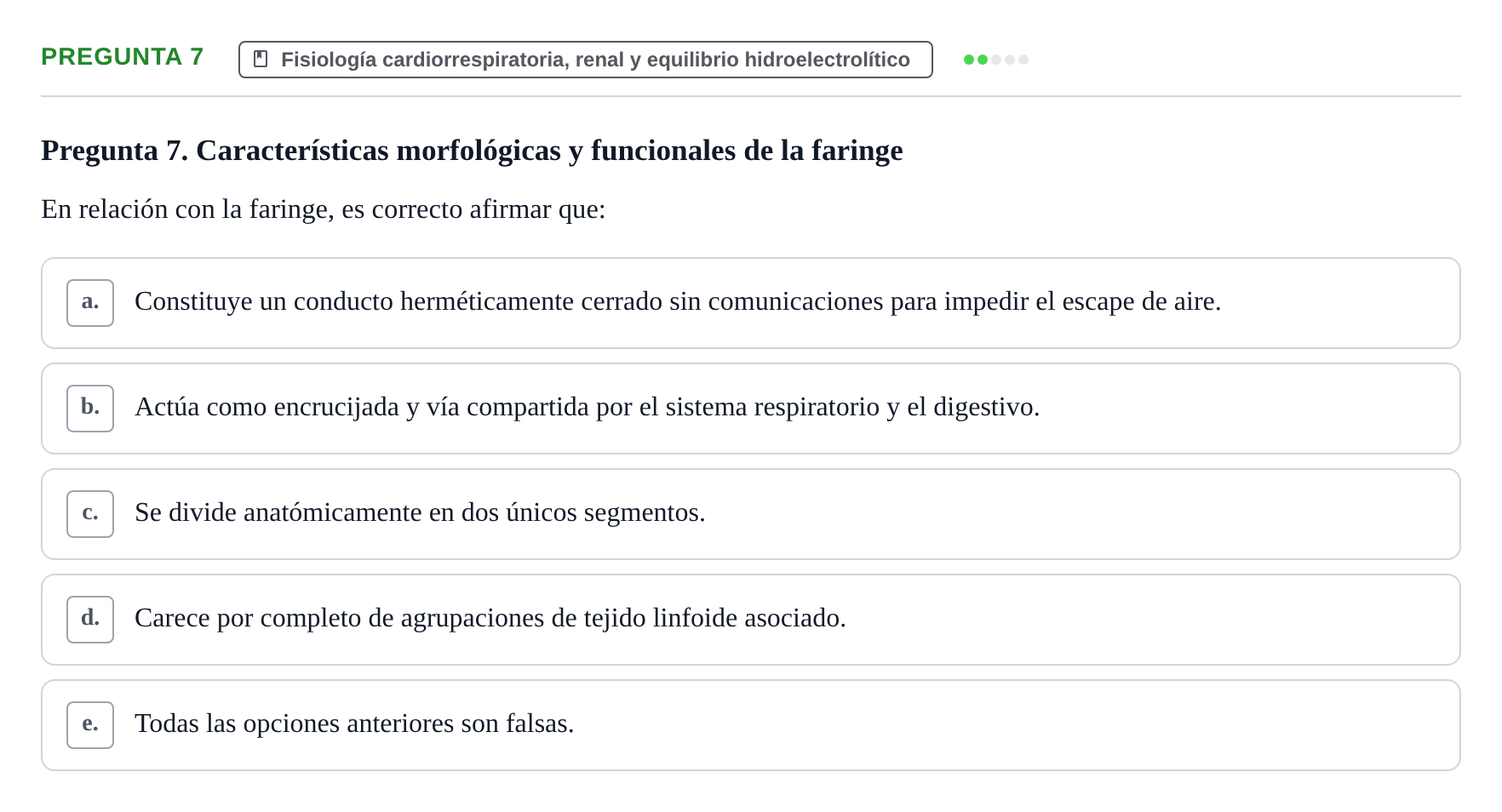 Enunciado: Pregunta 7