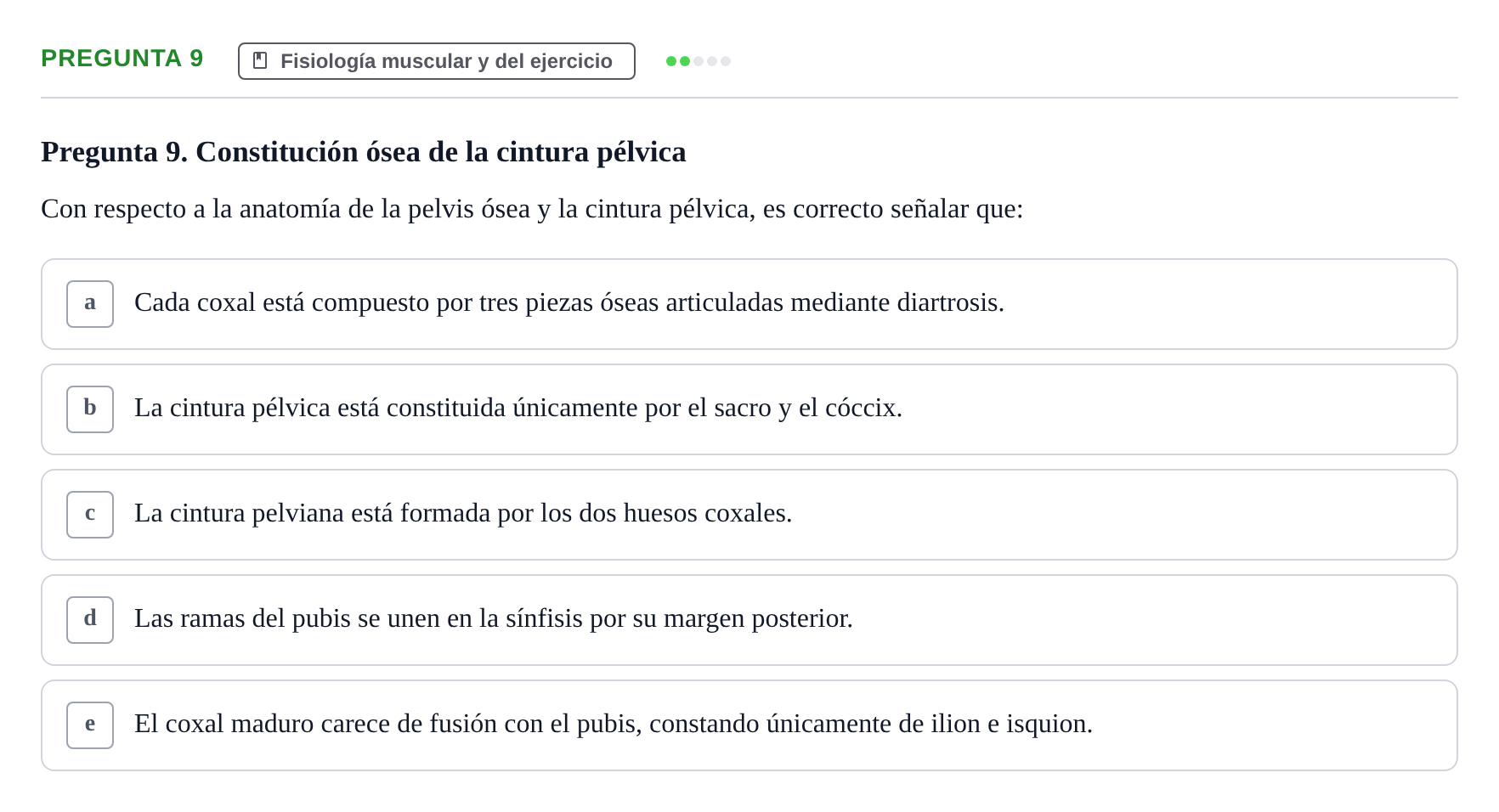 Enunciado: Pregunta 9