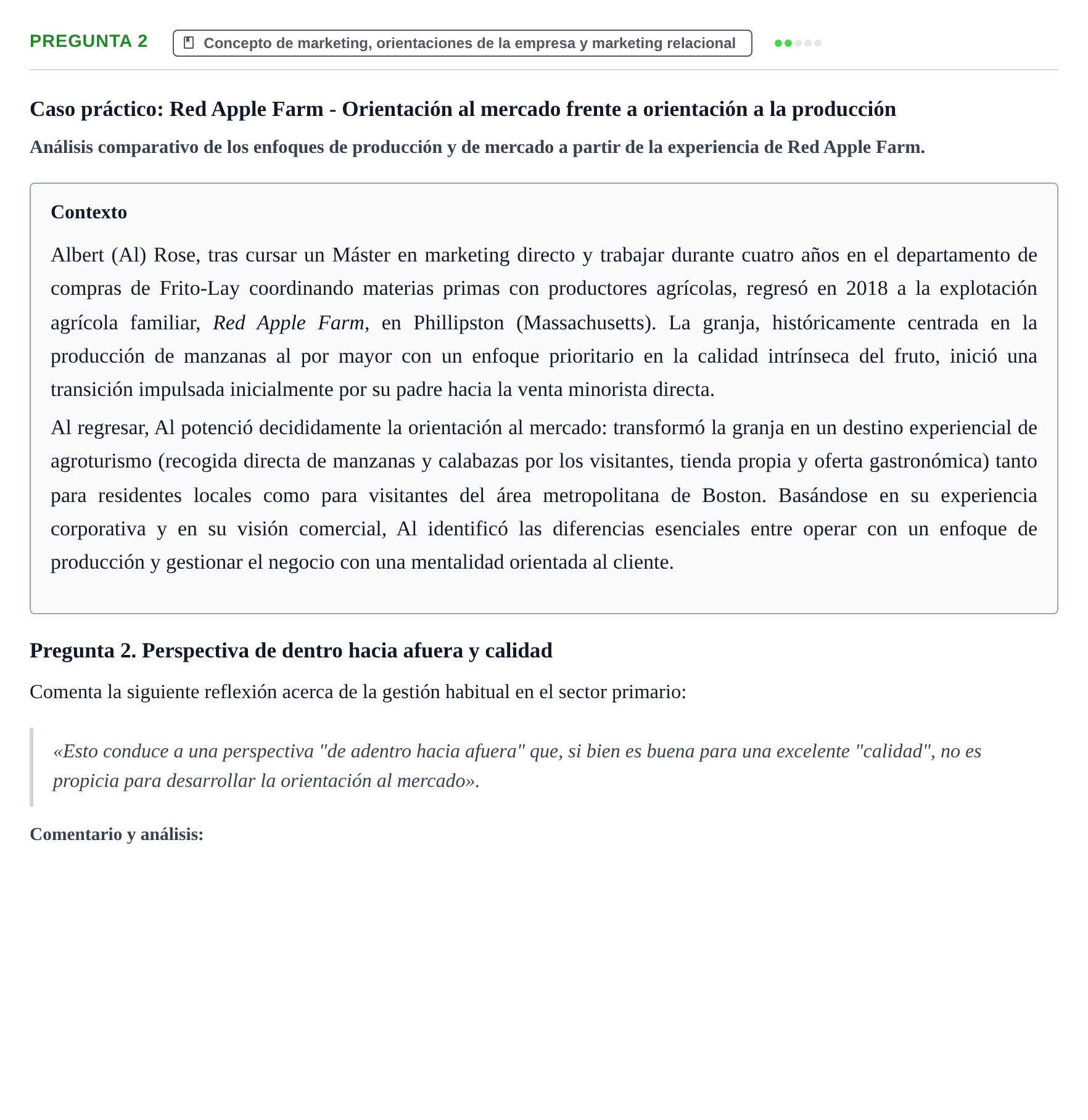 Enunciado: Pregunta 2