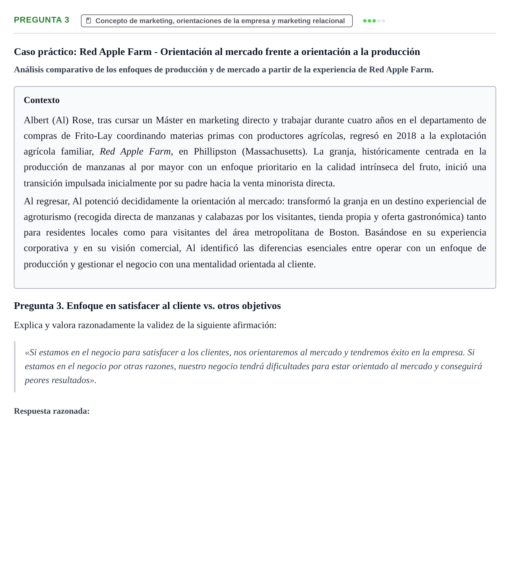 Enunciado: Pregunta 3