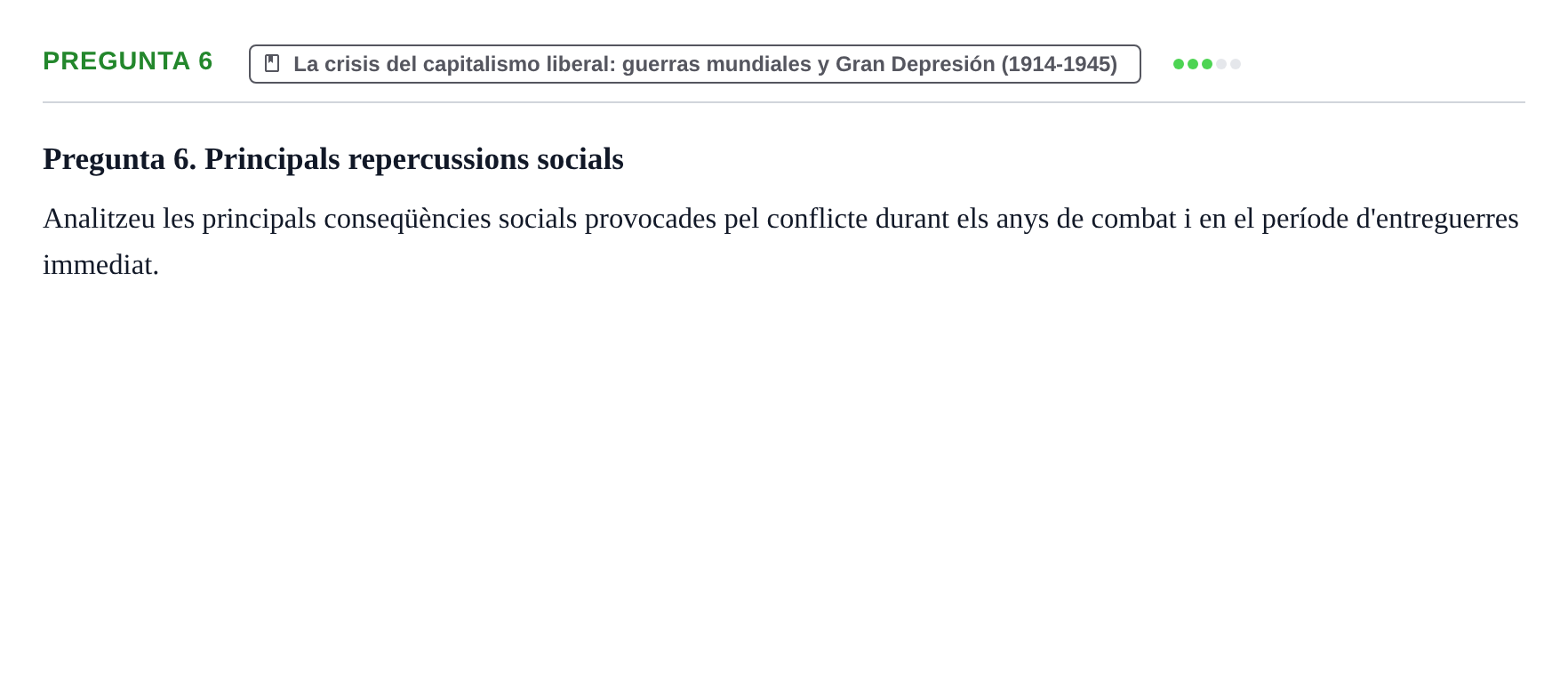 Enunciado: Pregunta 6
