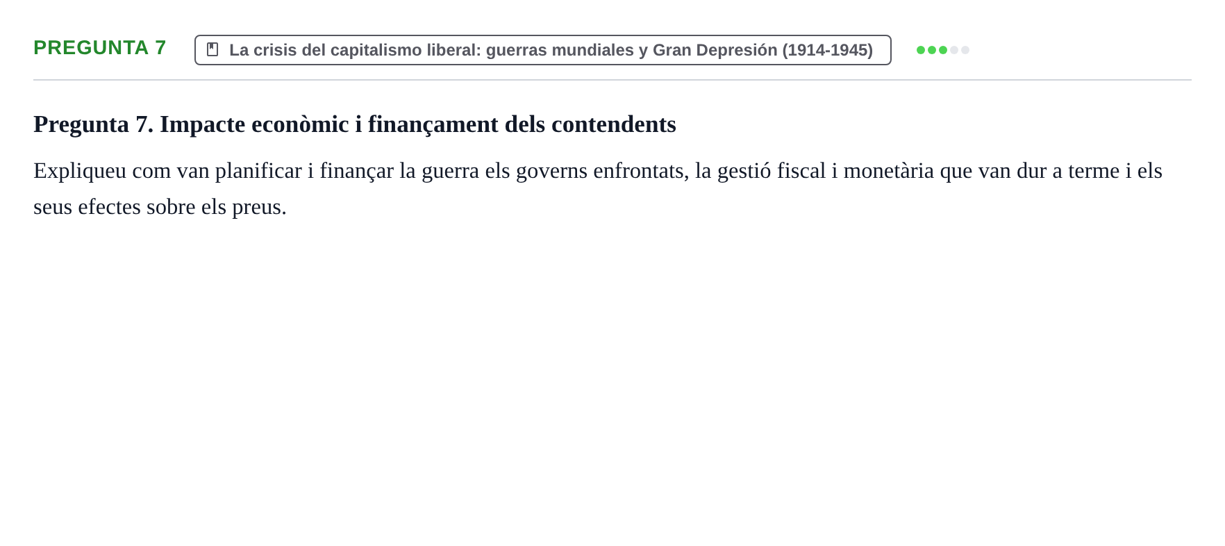 Enunciado: Pregunta 7