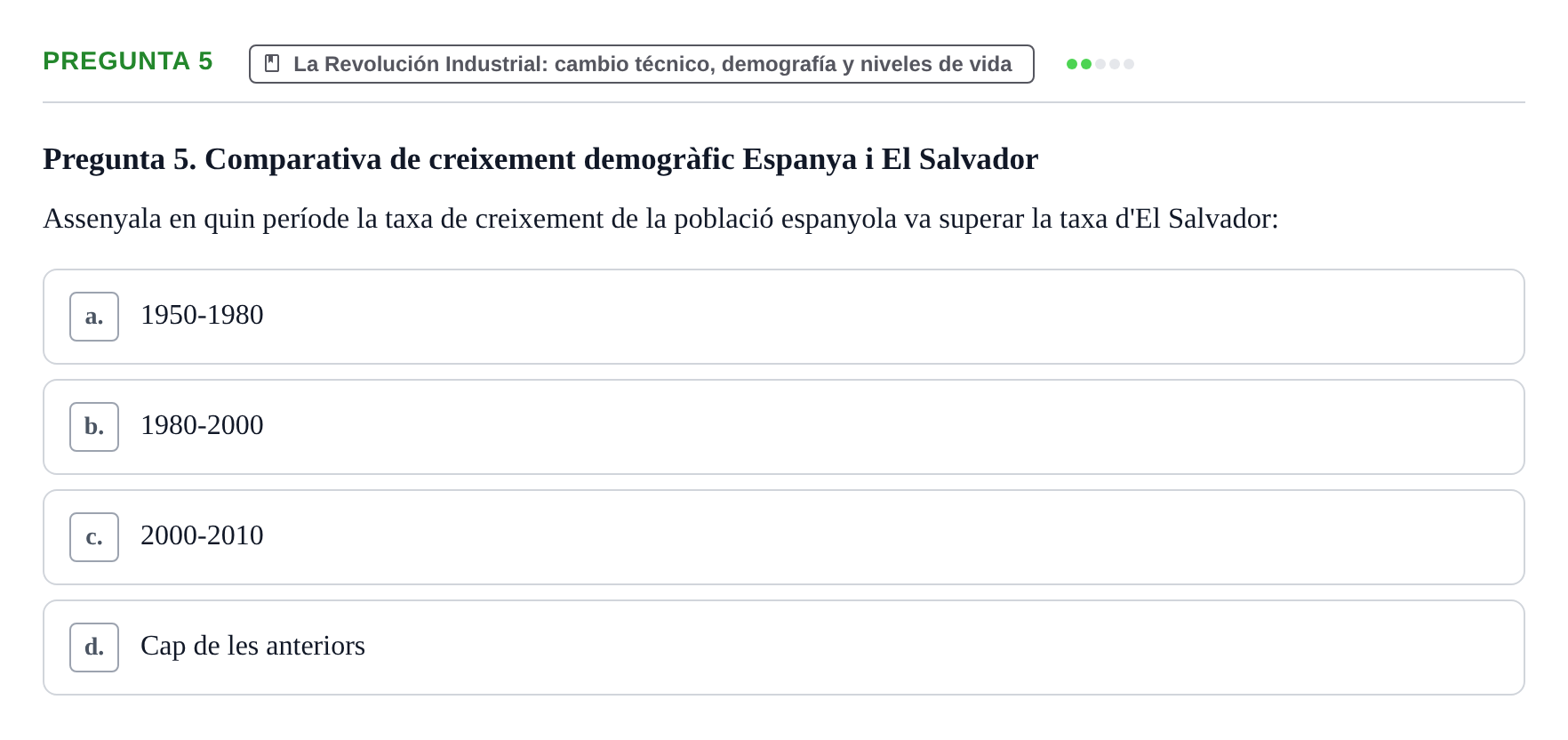Enunciado: Pregunta 5