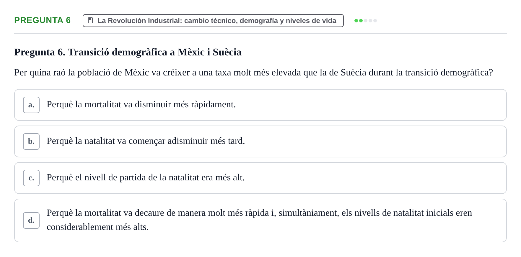 Enunciado: Pregunta 6