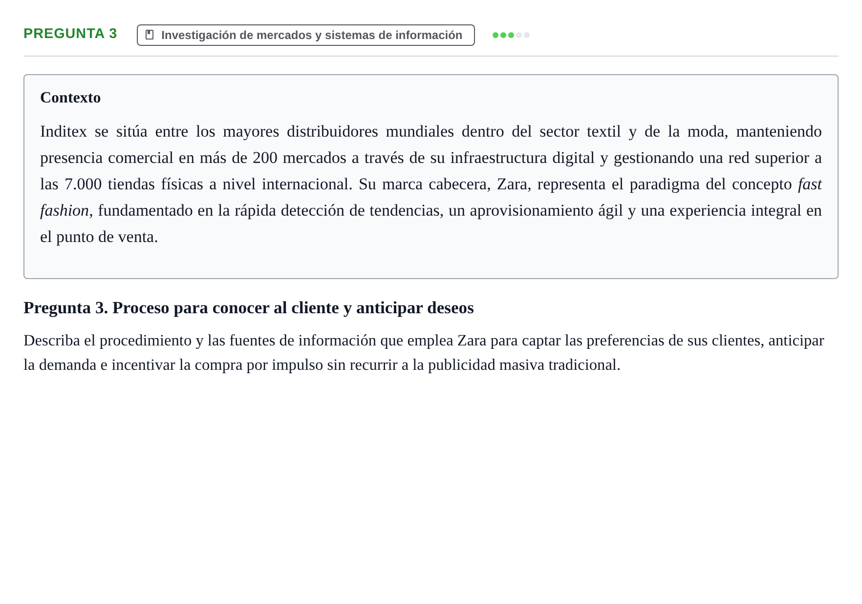 Enunciado: Pregunta 3