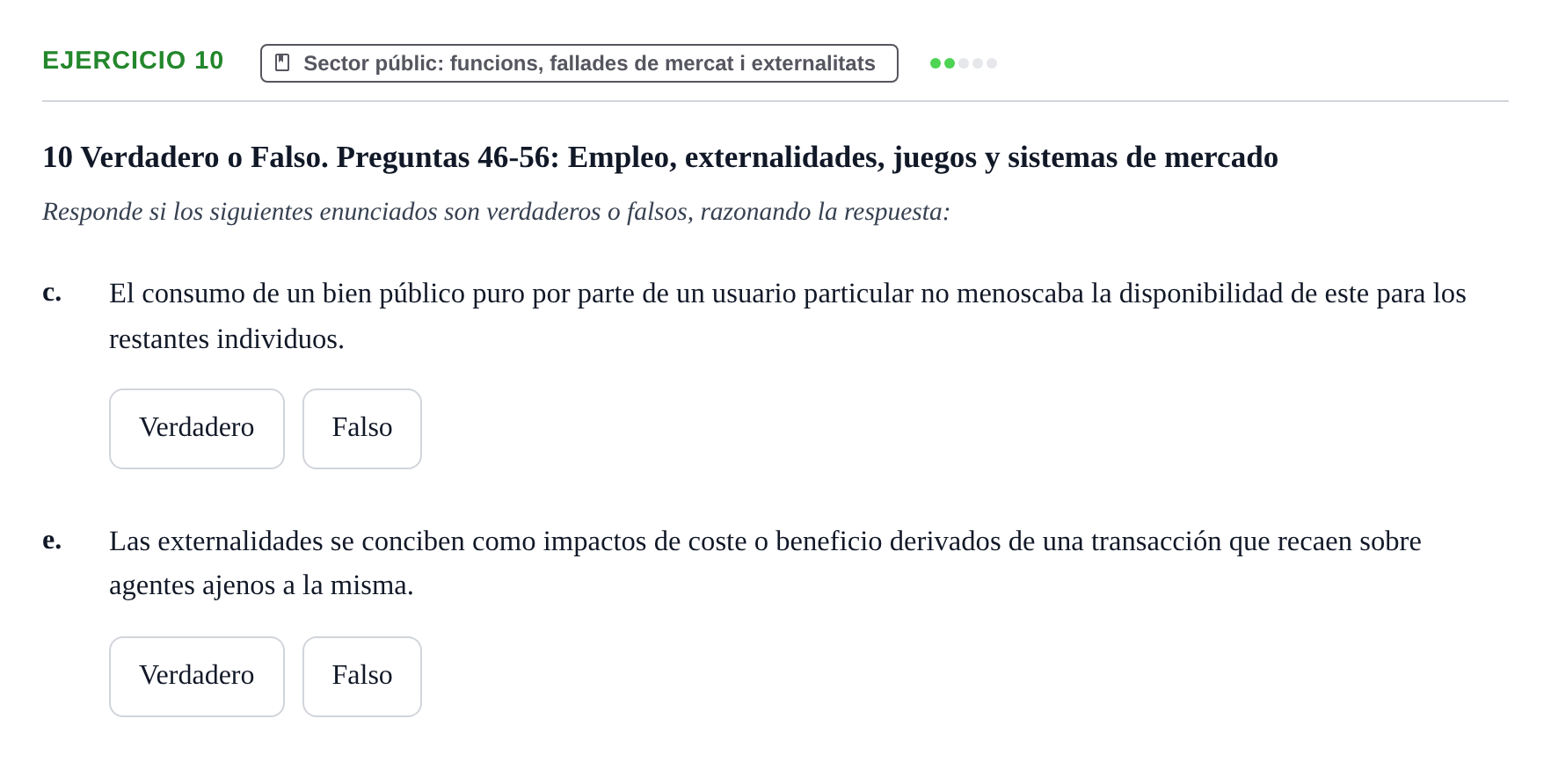 Enunciado: 10 - Sector públic: funcions, fallades de mercat…
