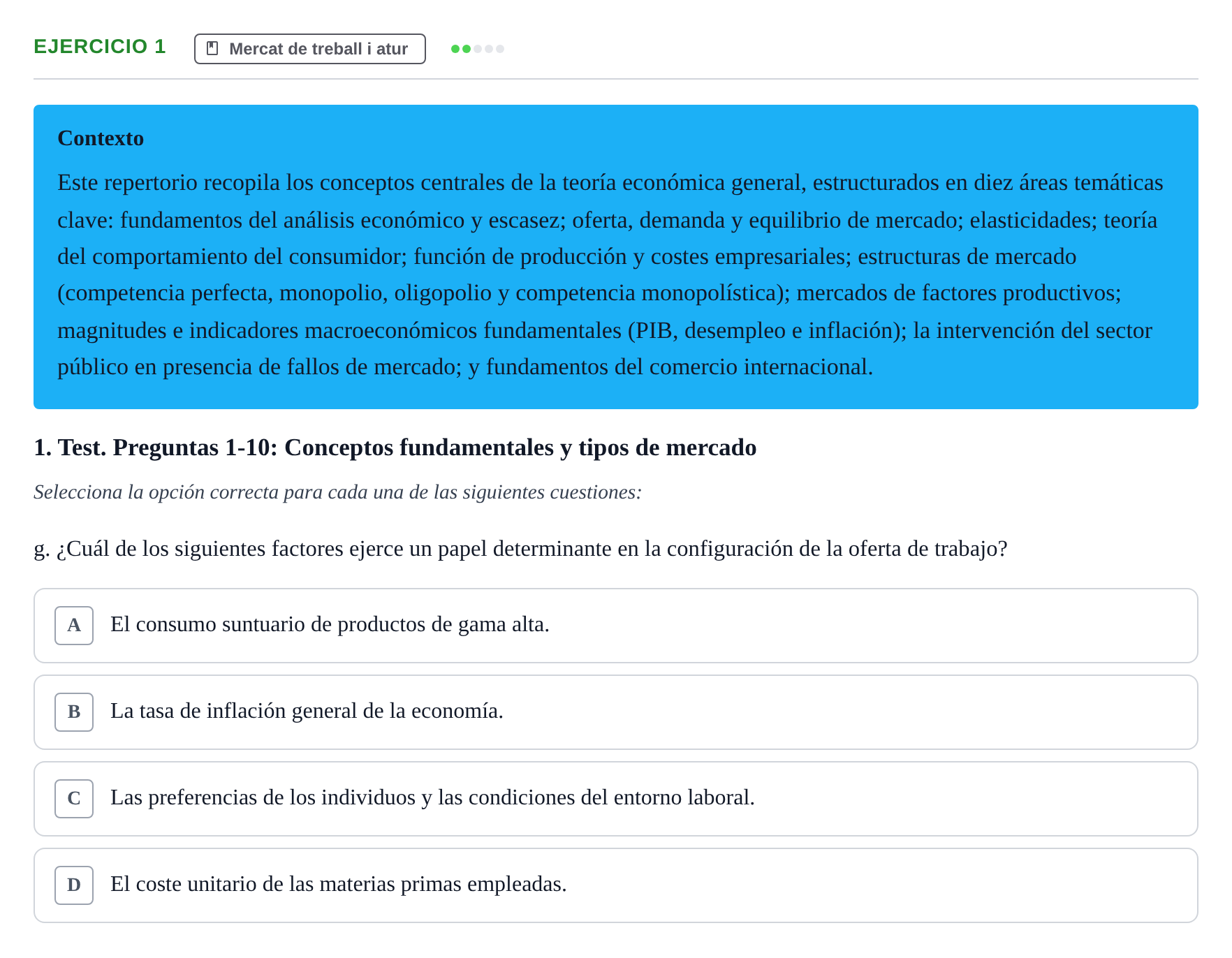 Enunciado: 1 - Mercat de treball i atur