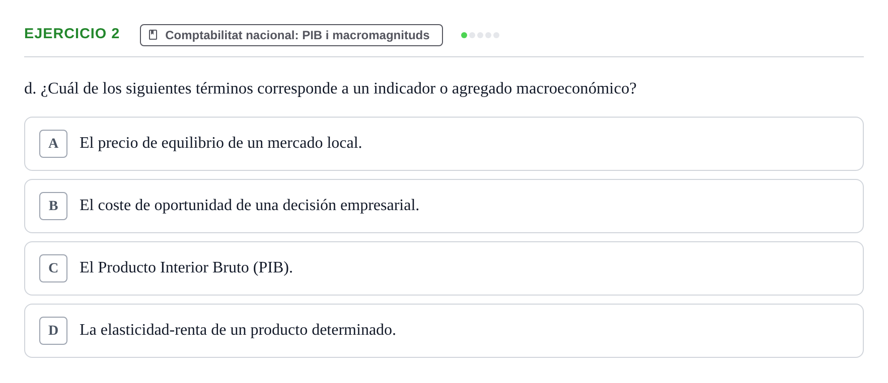 Enunciado: 2 - Comptabilitat nacional: PIB i macromagnituds