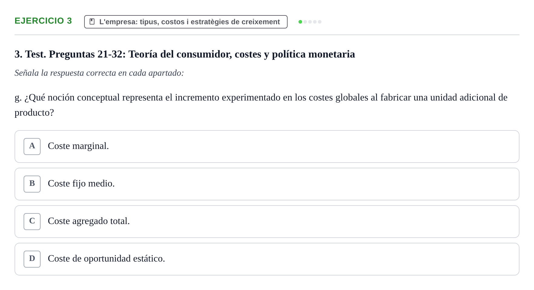 Enunciado: 3 - L'empresa: tipus, costos i estratègies de cre…