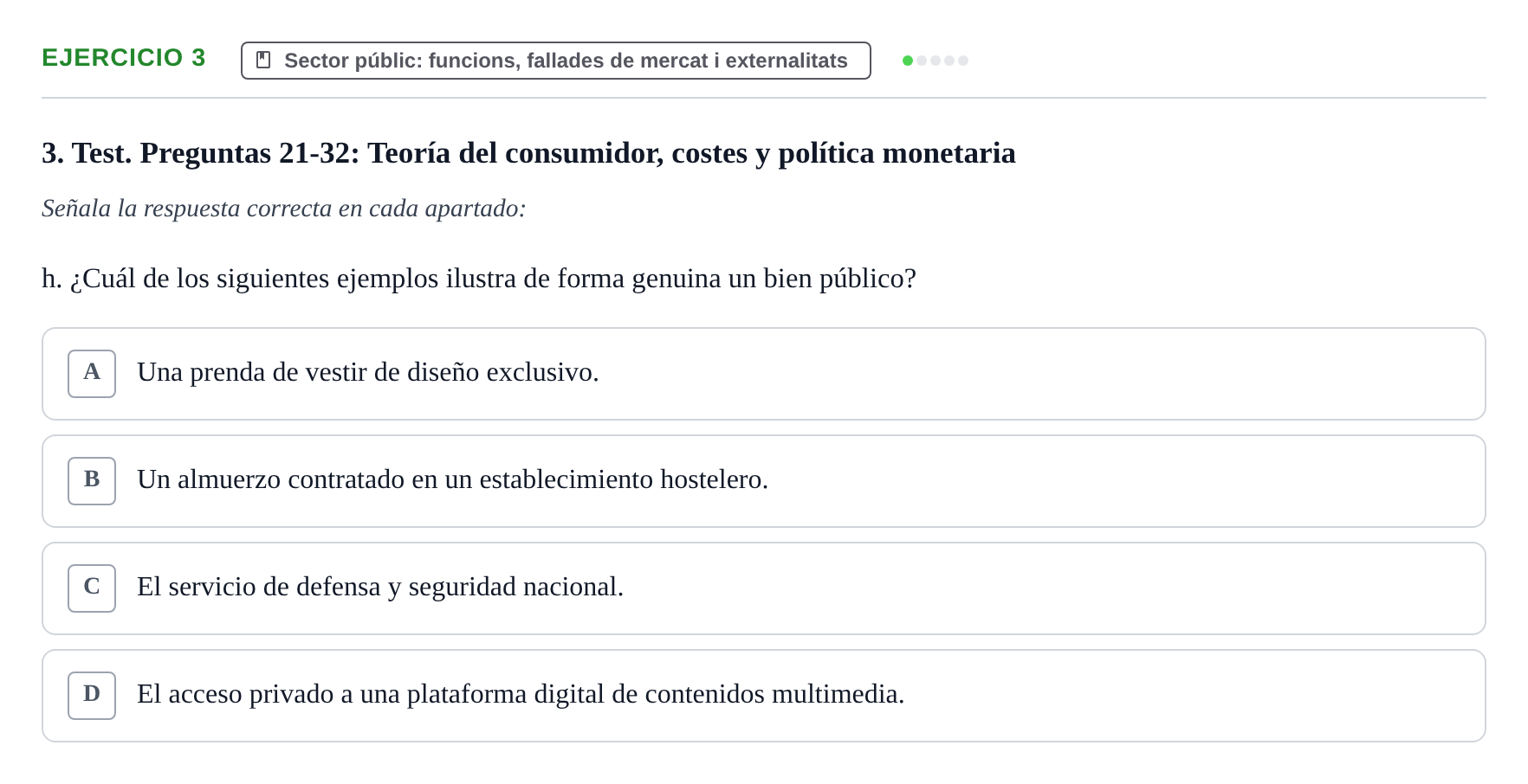 Enunciado: 3 - Sector públic: funcions, fallades de mercat i…