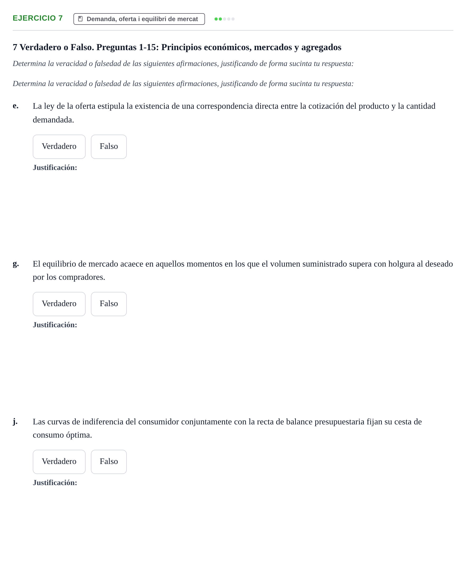 Enunciado: 7 - Demanda, oferta i equilibri de mercat