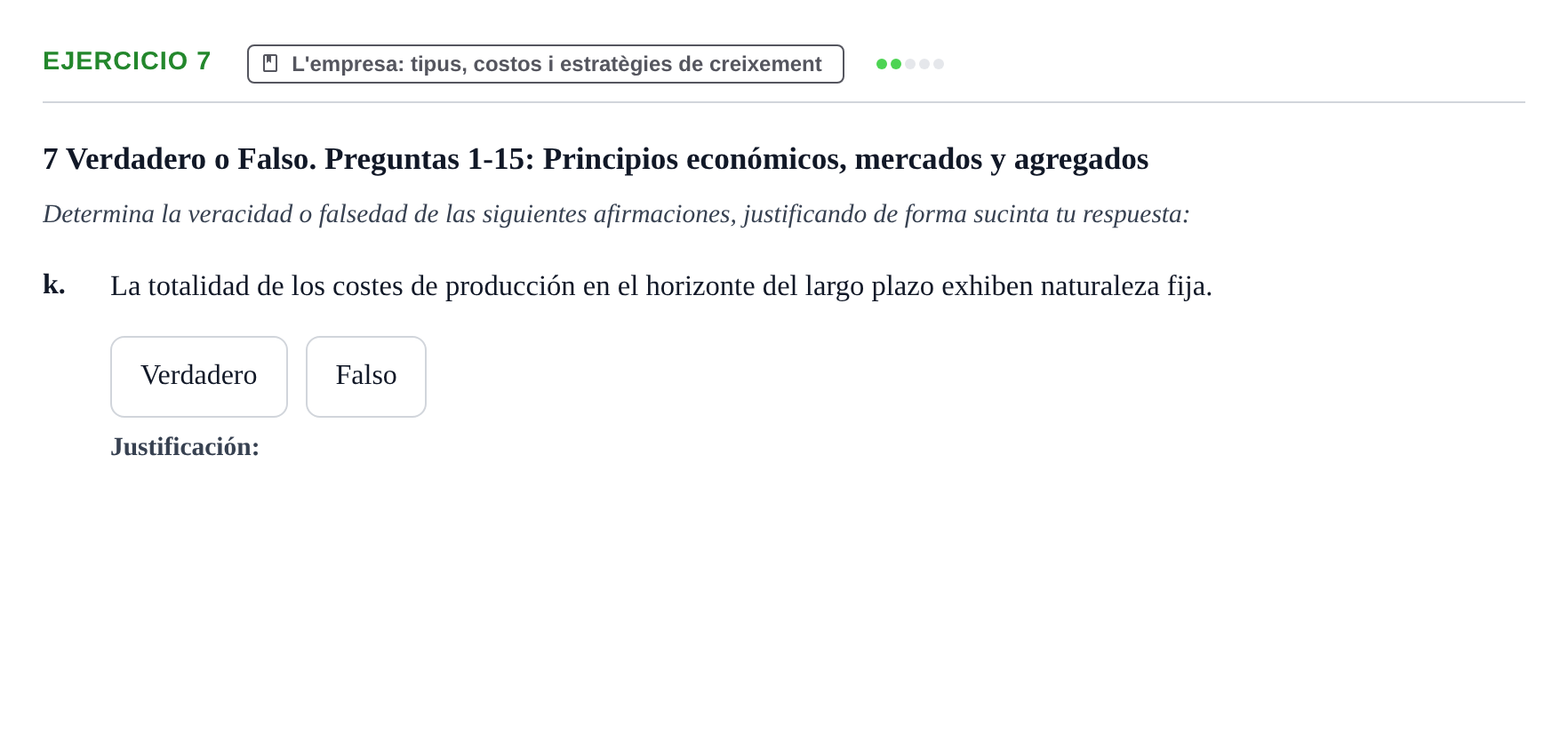 Enunciado: 7 - L'empresa: tipus, costos i estratègies de cre…