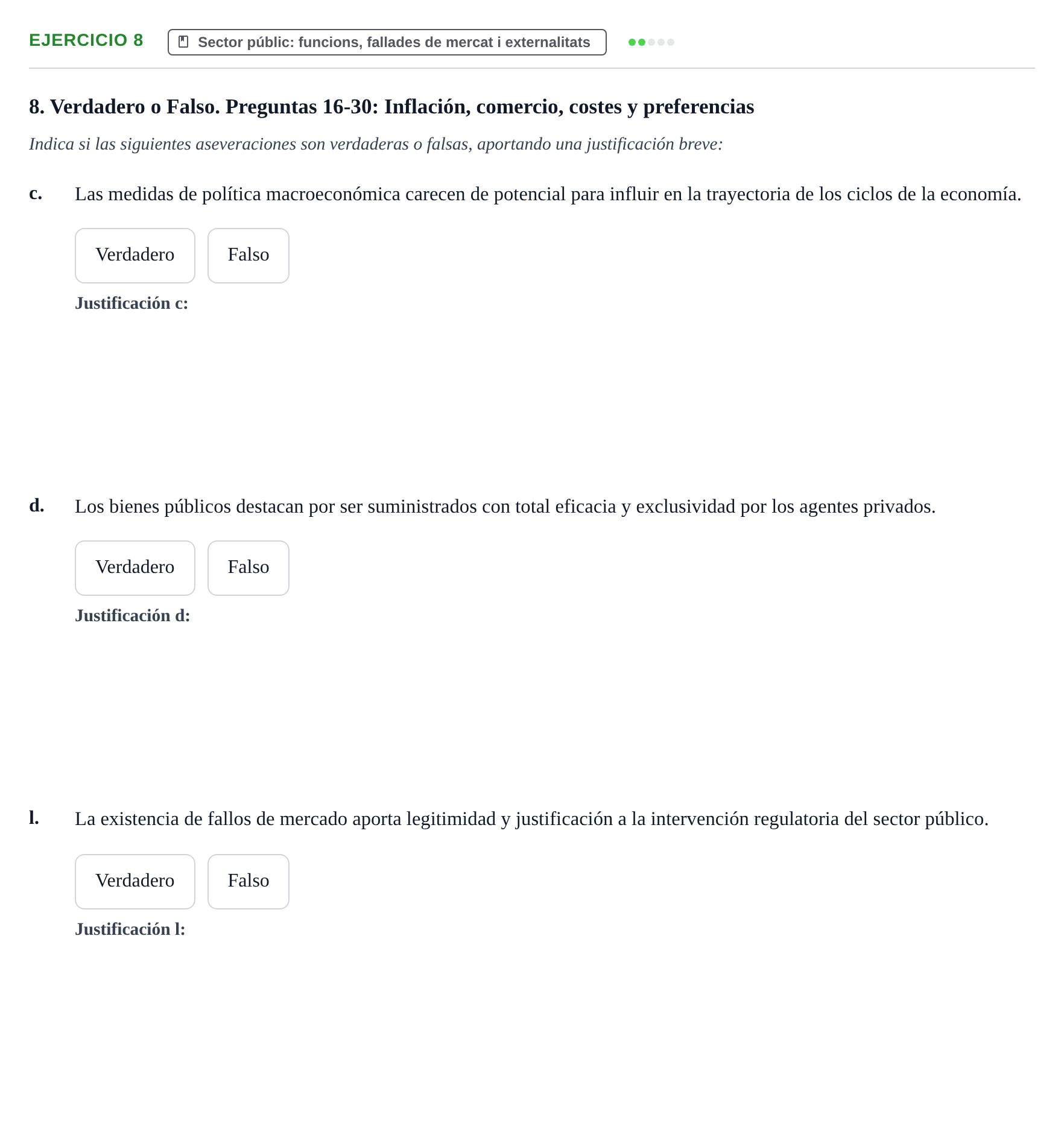 Enunciado: 8 - Sector públic: funcions, fallades de mercat i…