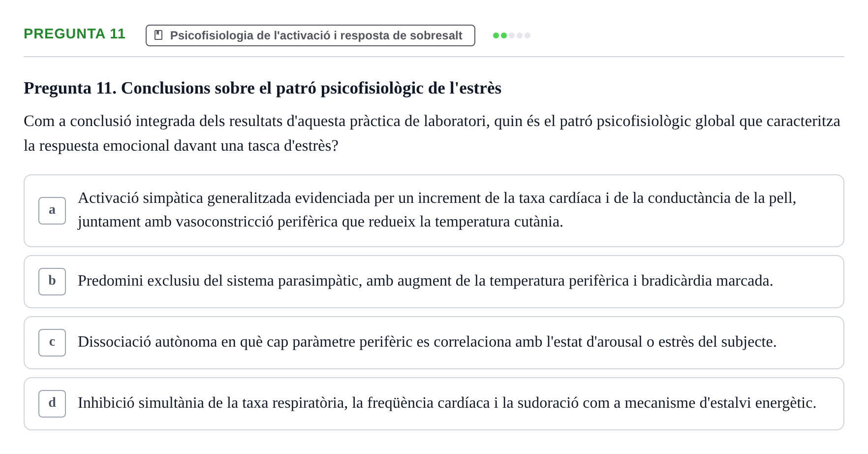 Enunciado: Pregunta 11