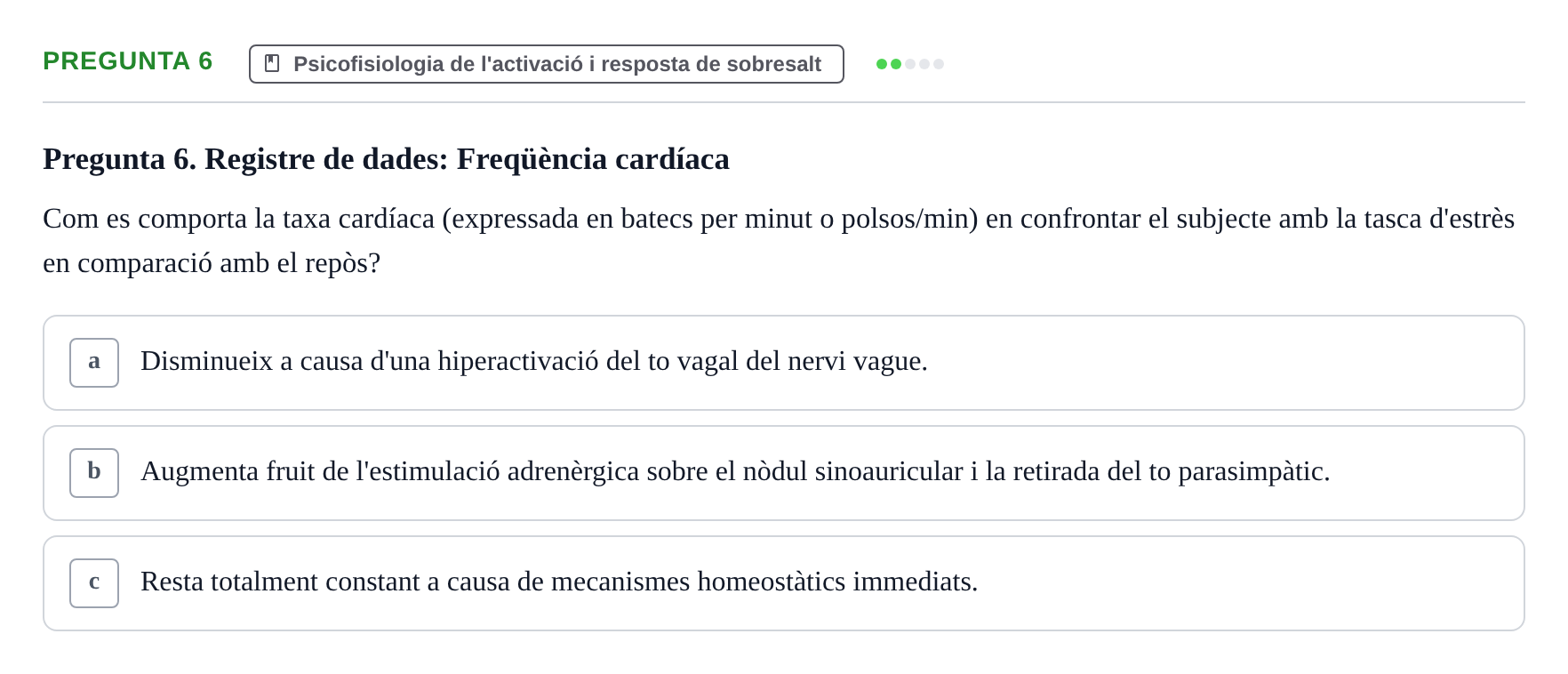 Enunciado: Pregunta 6
