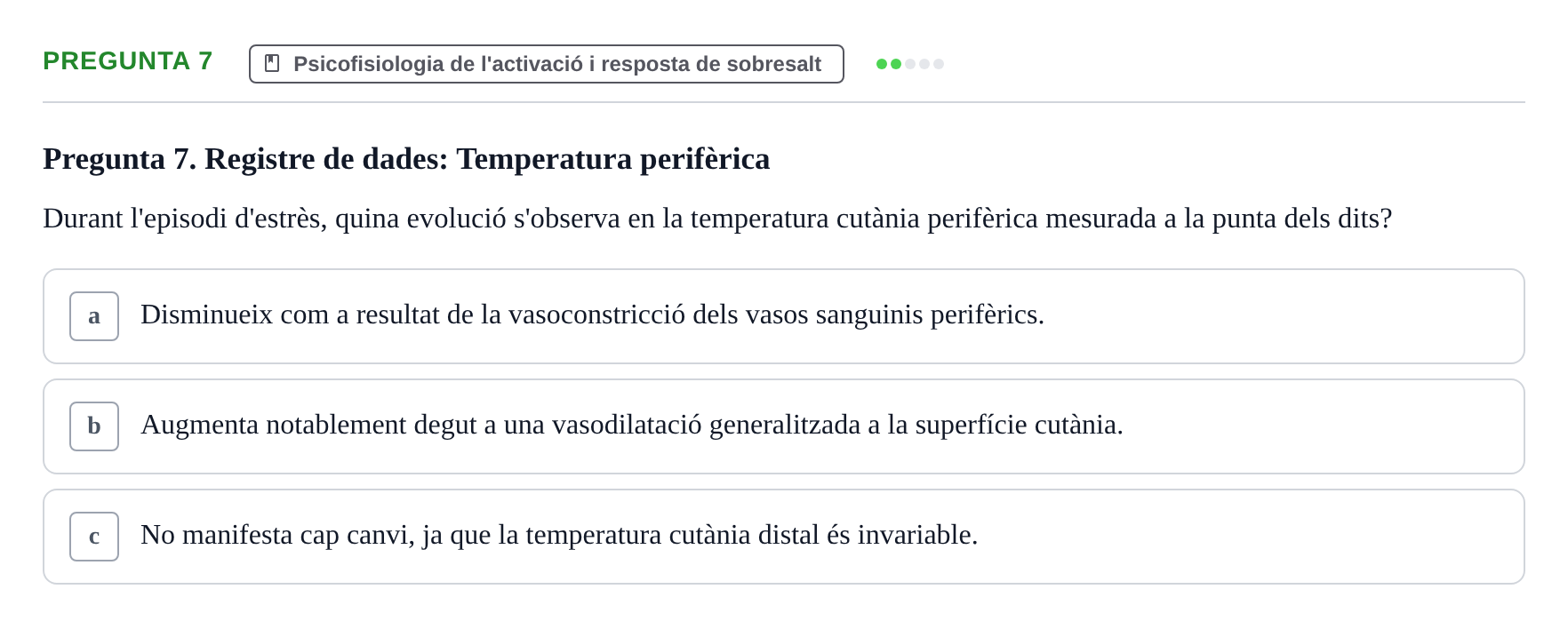 Enunciado: Pregunta 7