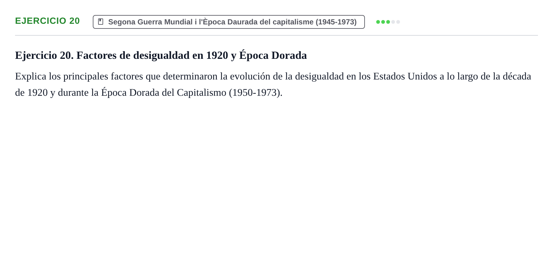Enunciado: Ejercicio 20