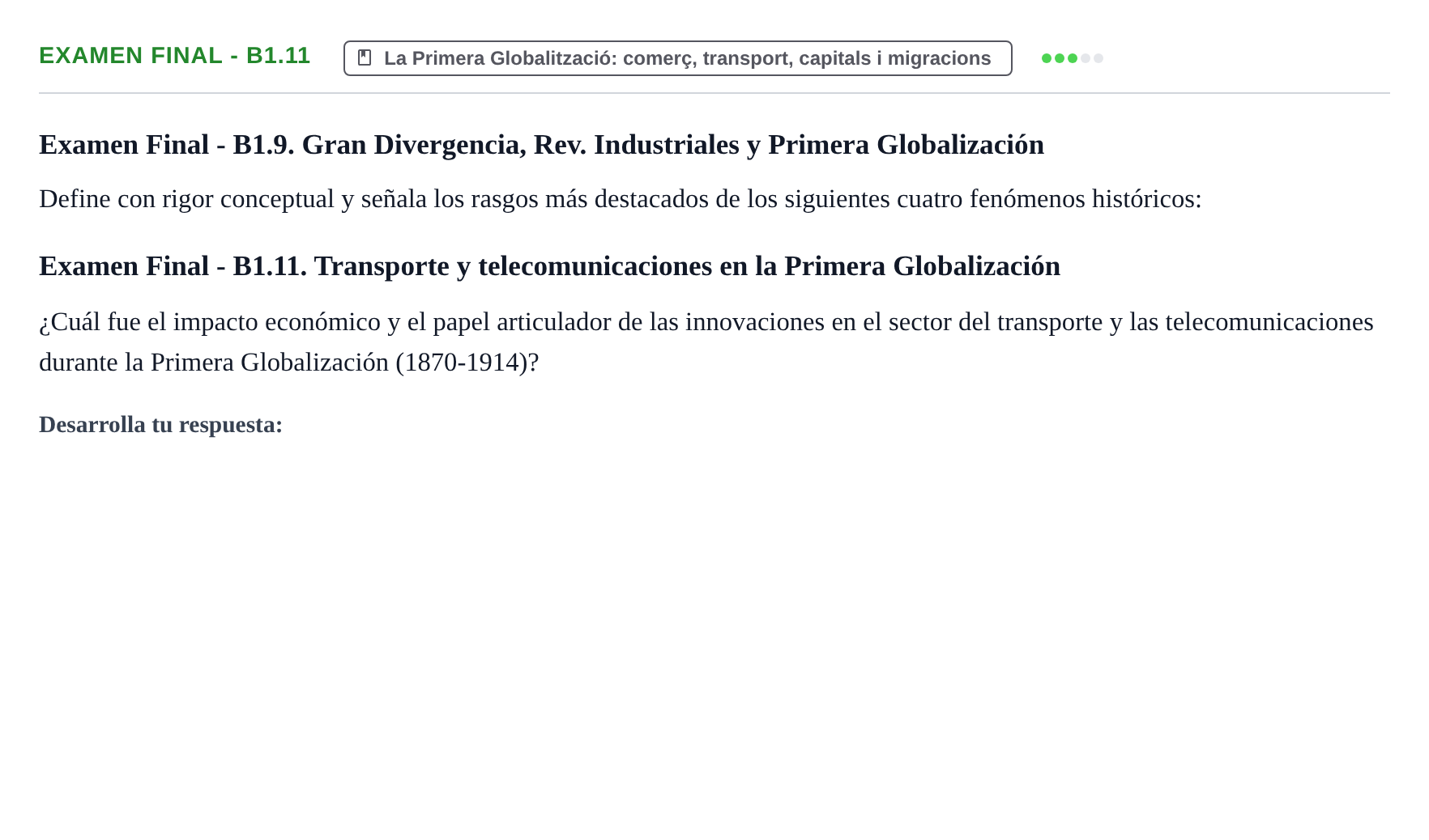 Enunciado: Examen Final - B1.11