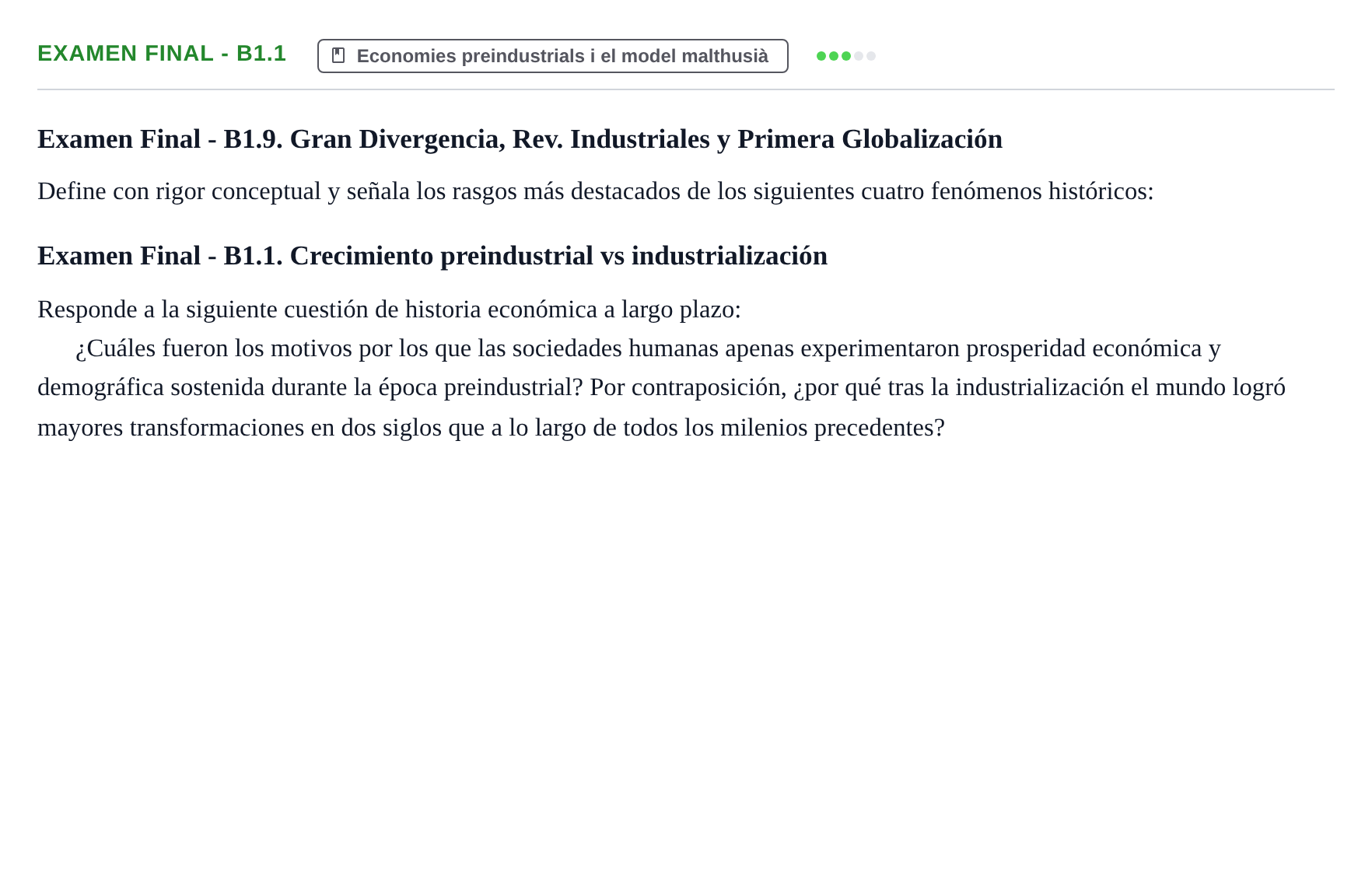 Enunciado: Examen Final - B1.1