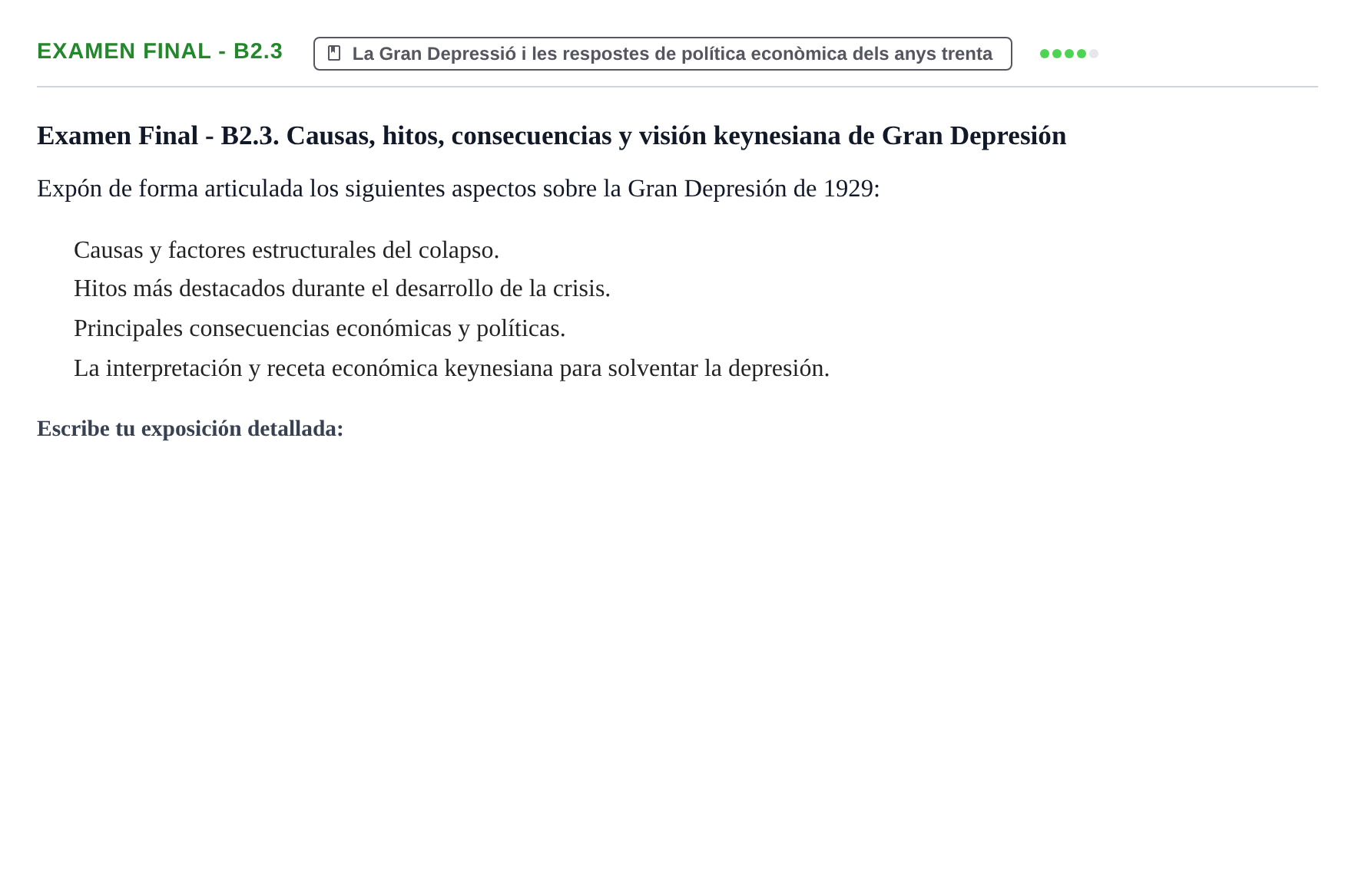 Enunciado: Examen Final - B2.3