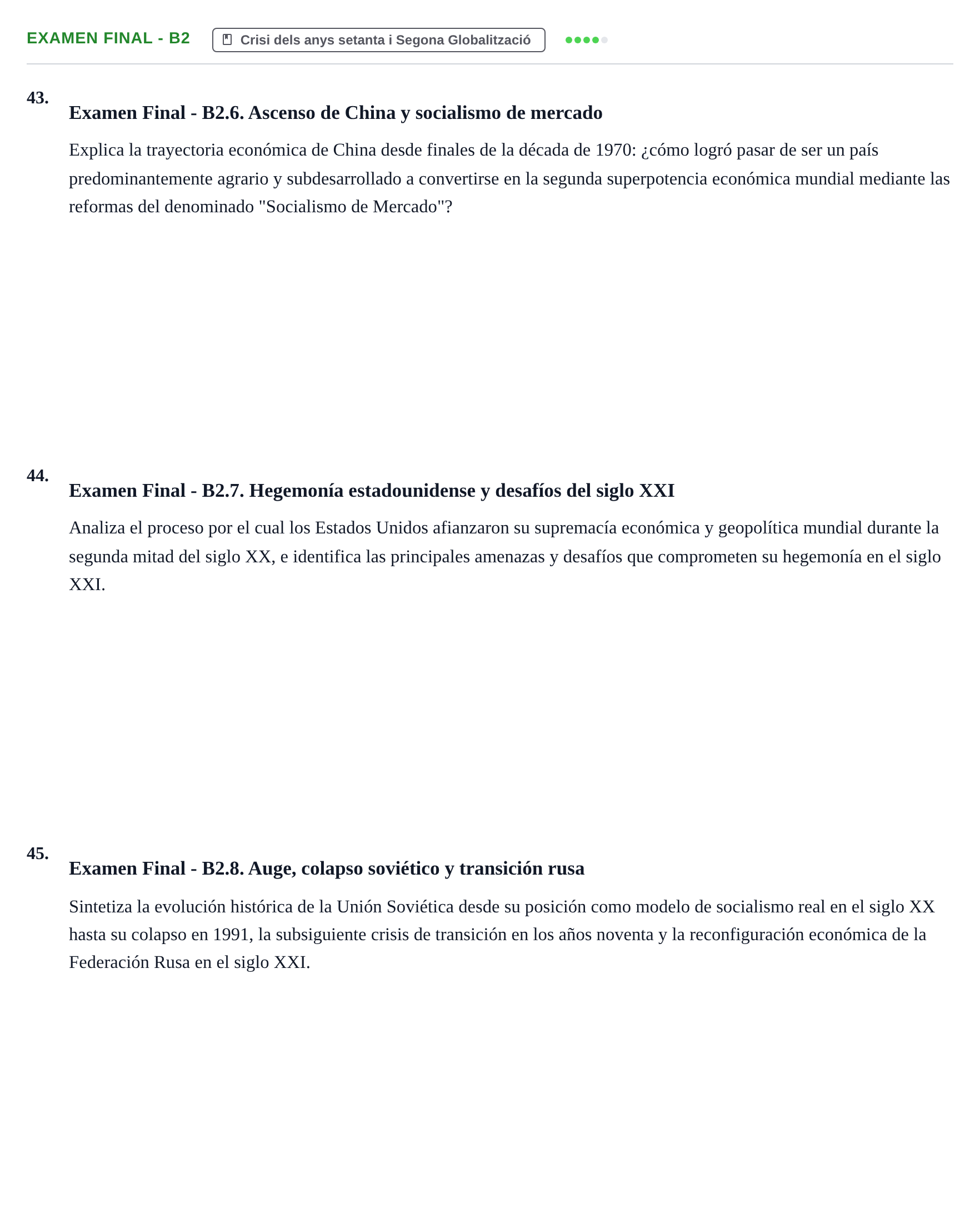 Enunciado: Examen Final - B2