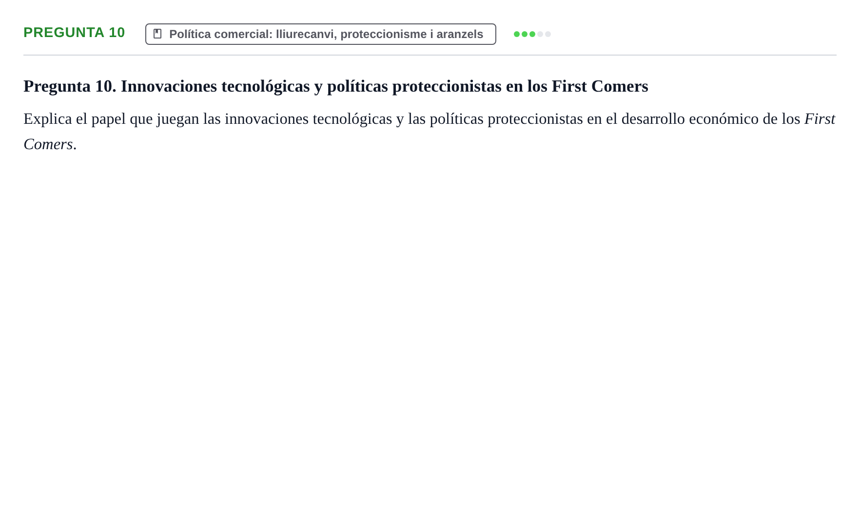 Enunciado: Pregunta 10