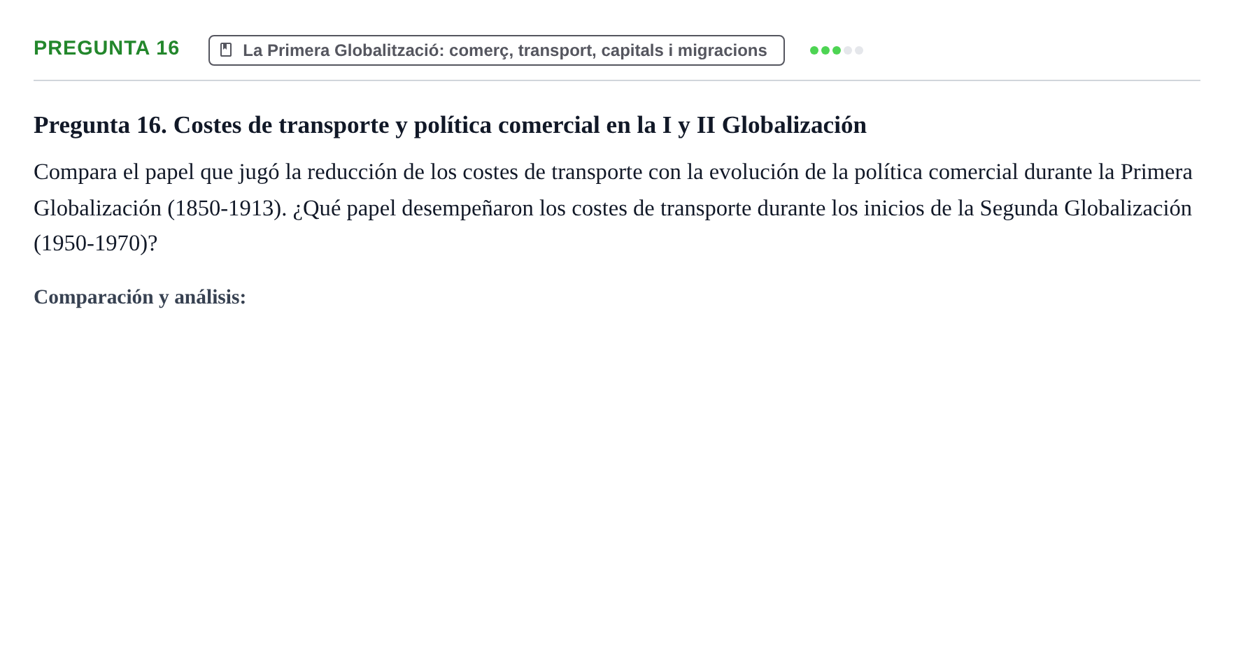Enunciado: Pregunta 16
