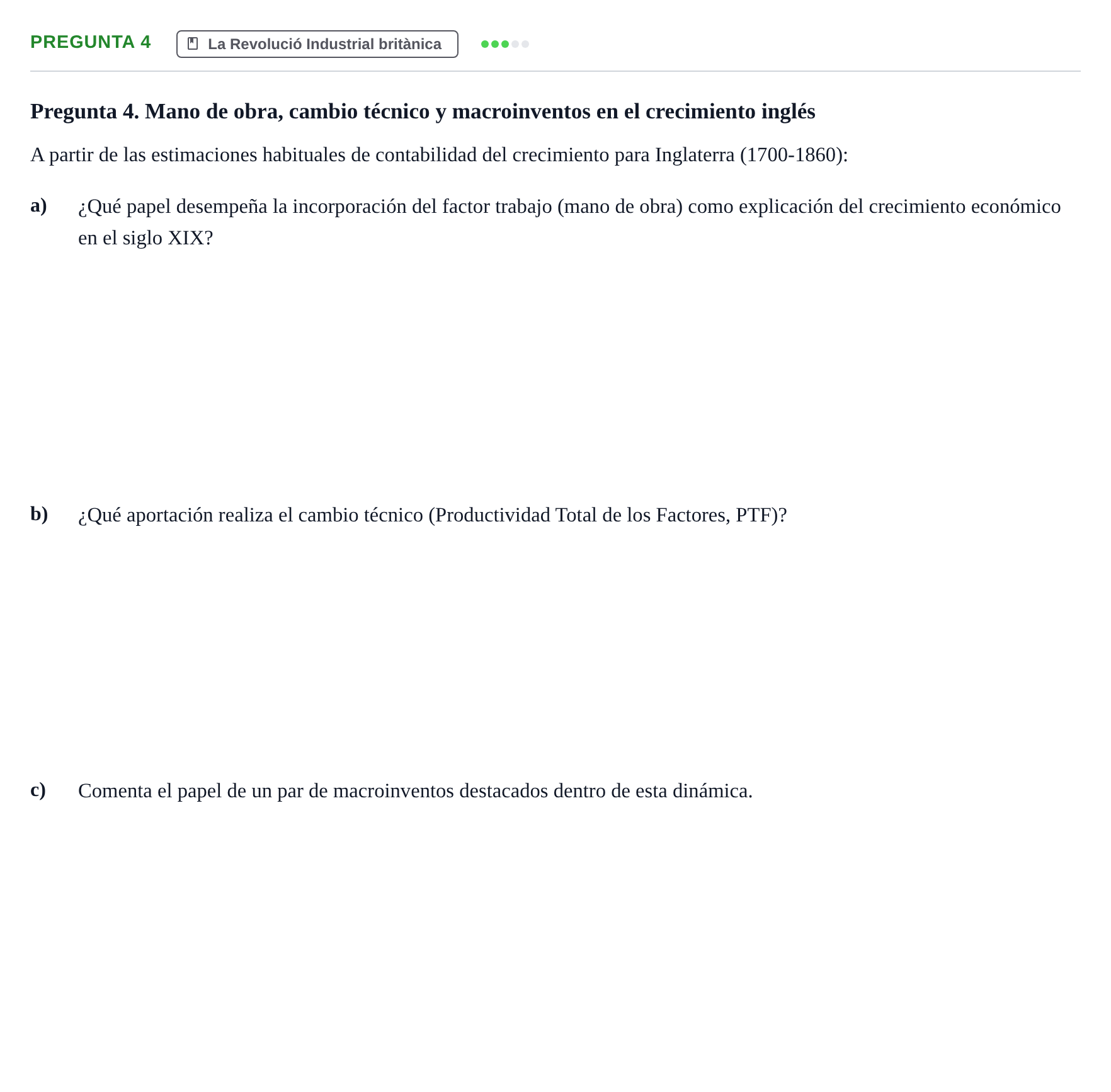 Enunciado: Pregunta 4
