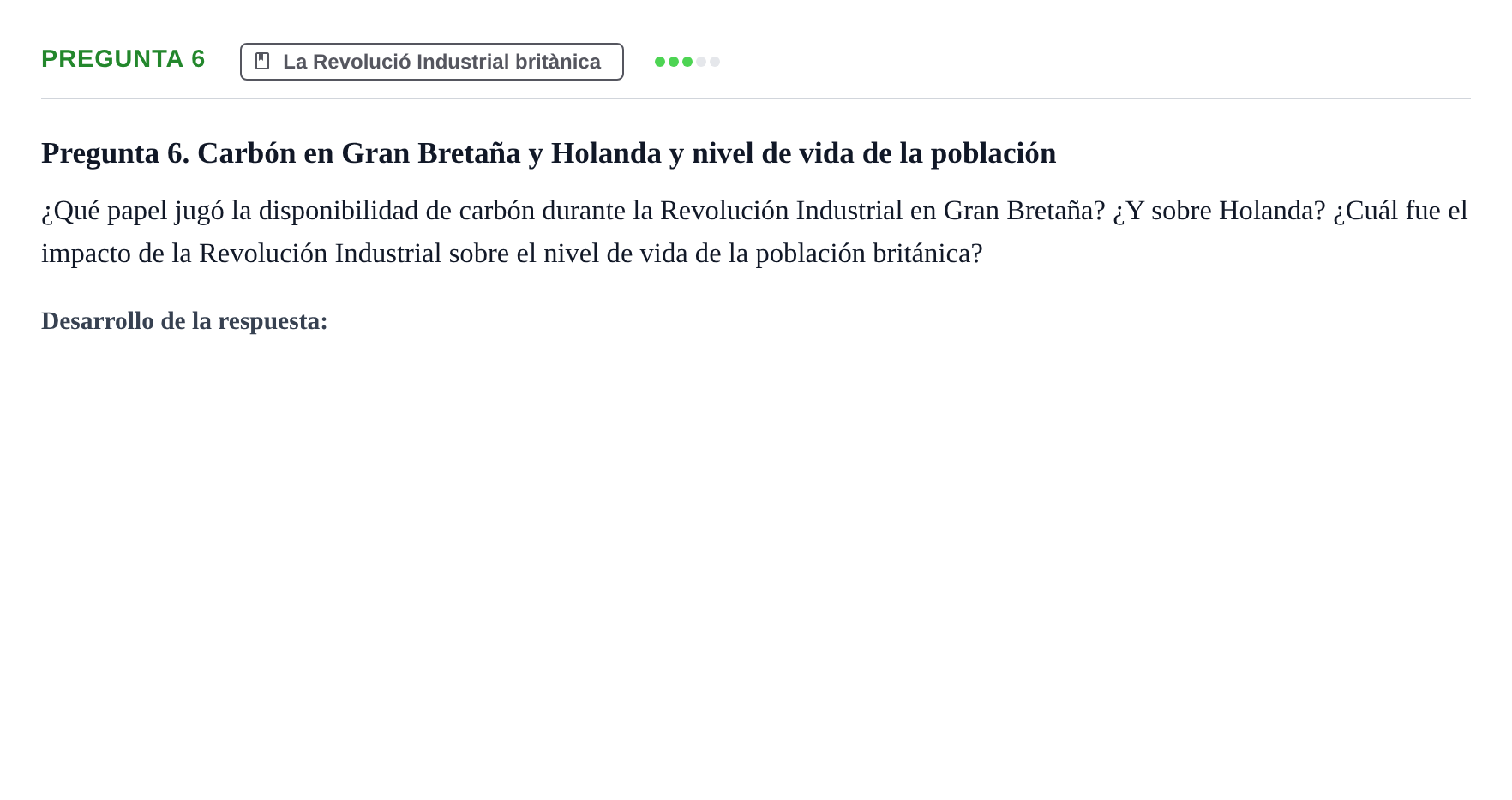 Enunciado: Pregunta 6