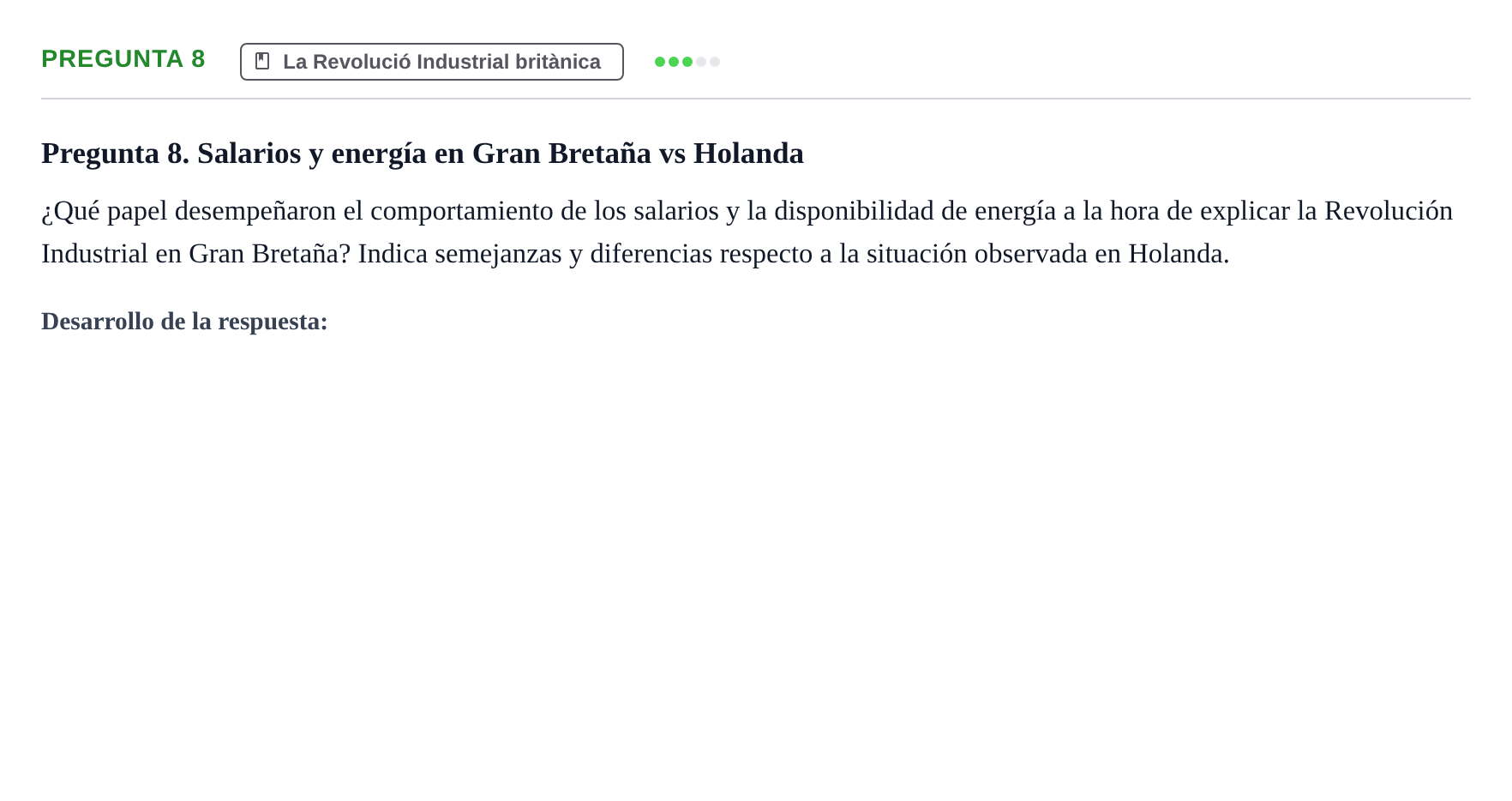 Enunciado: Pregunta 8