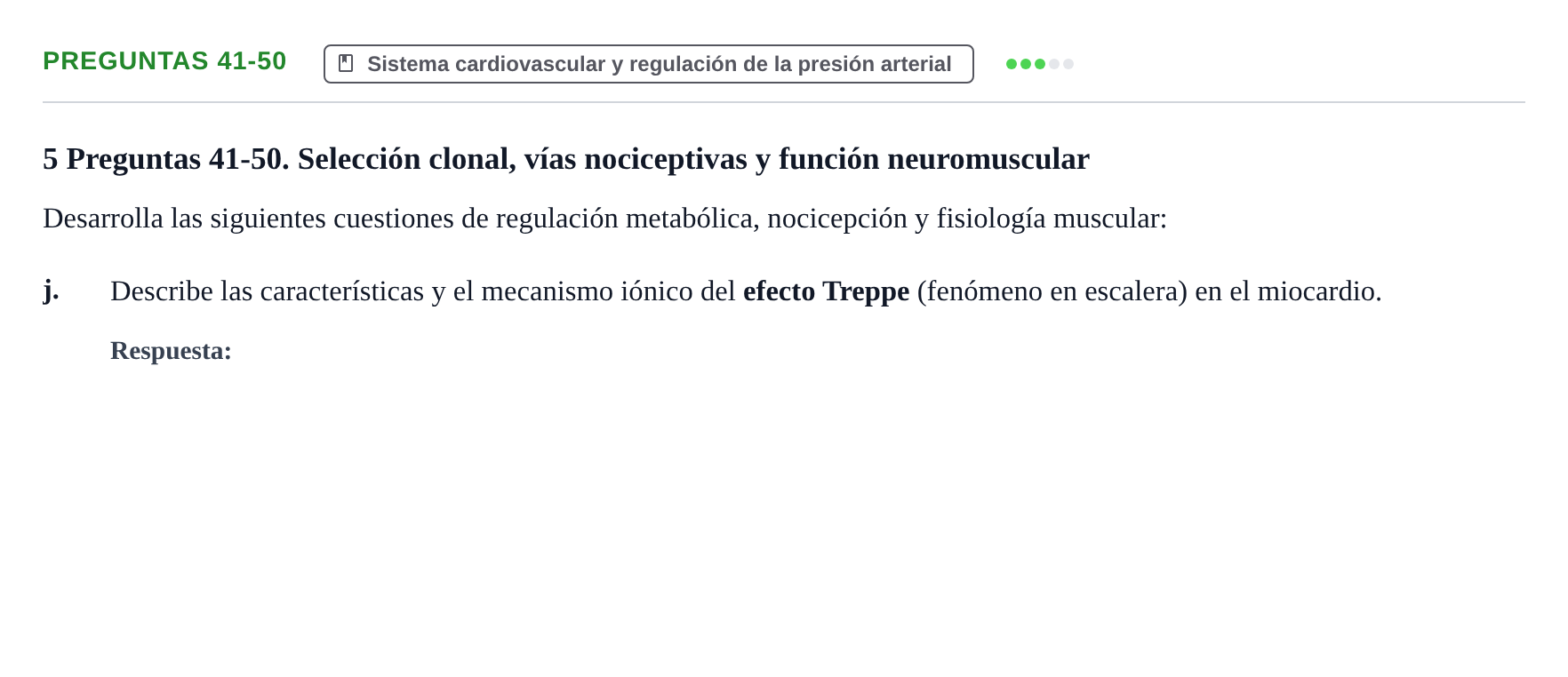 Enunciado: Preguntas 41-50 - Sistema cardiovascular y regula…