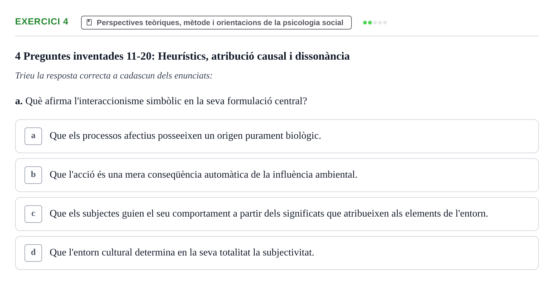 Enunciado: 4 - Perspectives teòriques