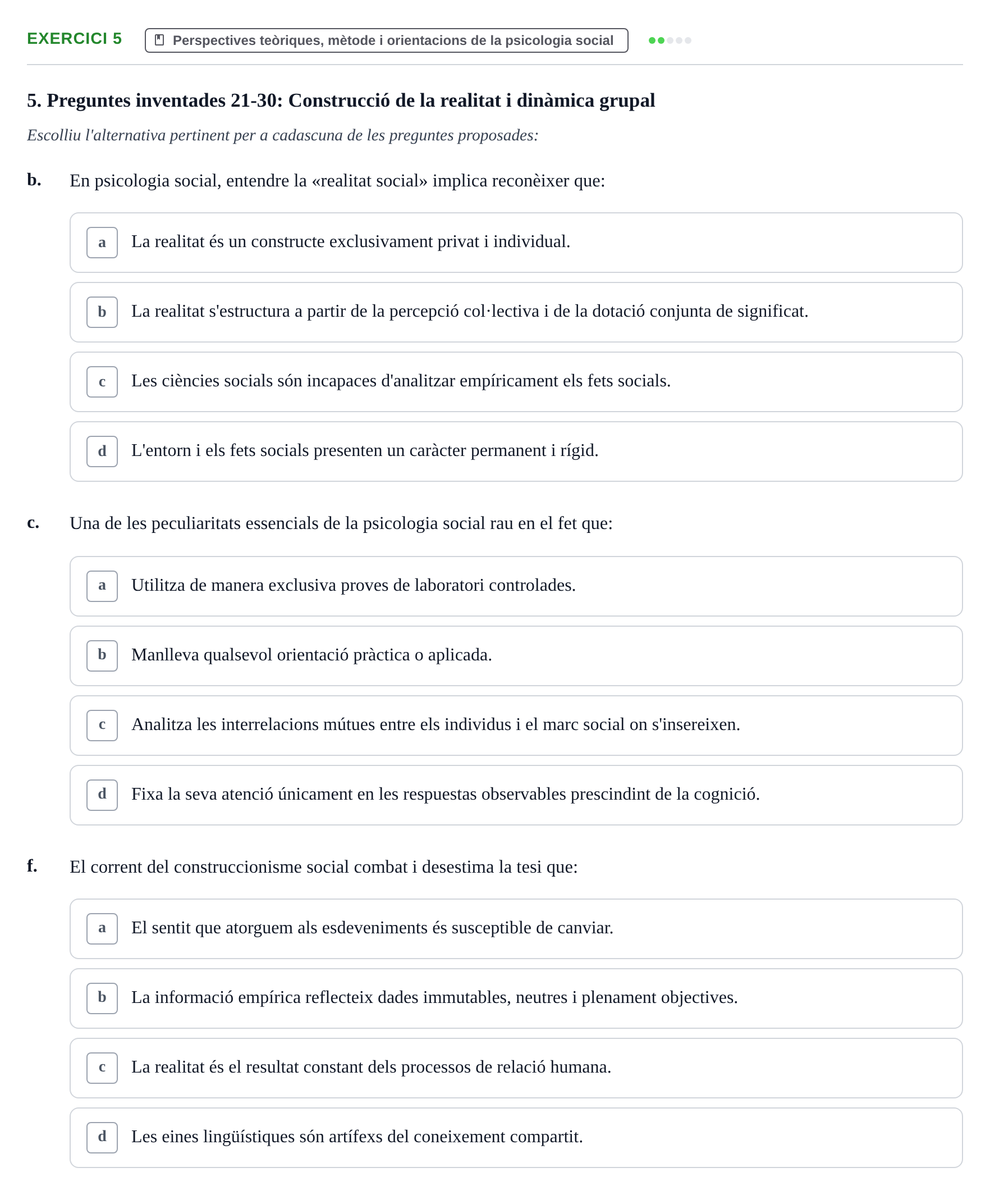 Enunciado: 5 - Perspectives teòriques