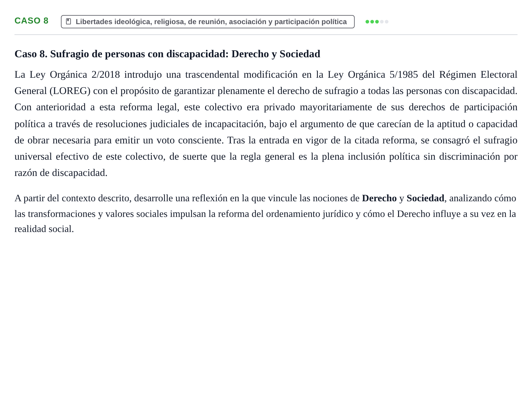 Enunciado: Caso 8