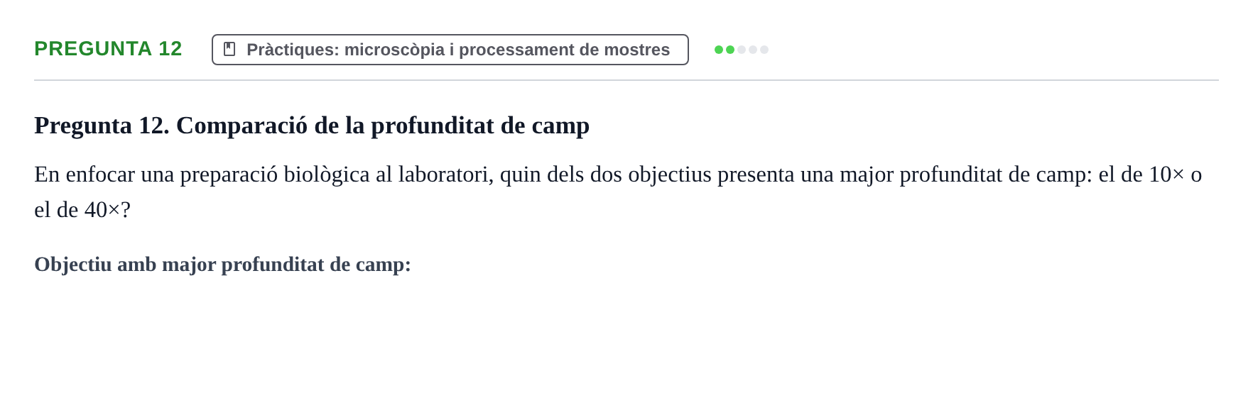 Enunciado: Pregunta 12