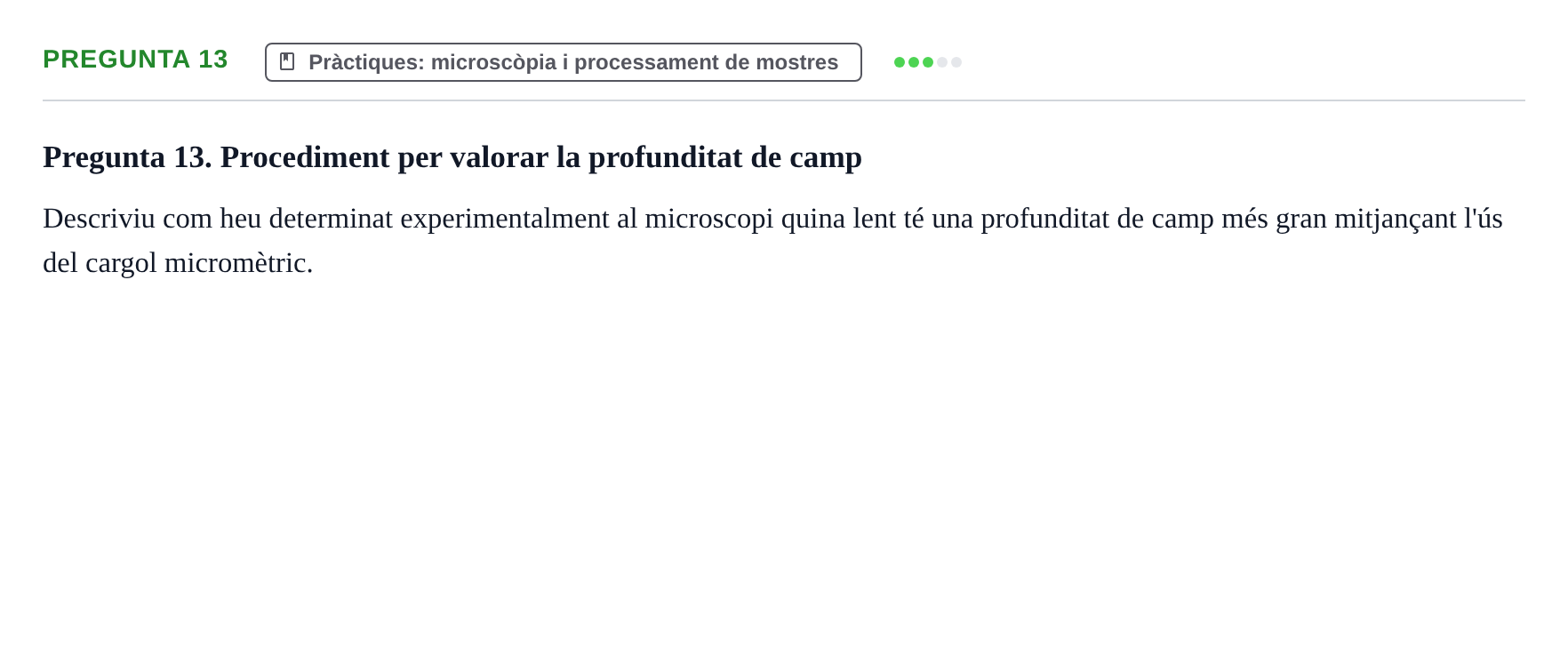 Enunciado: Pregunta 13