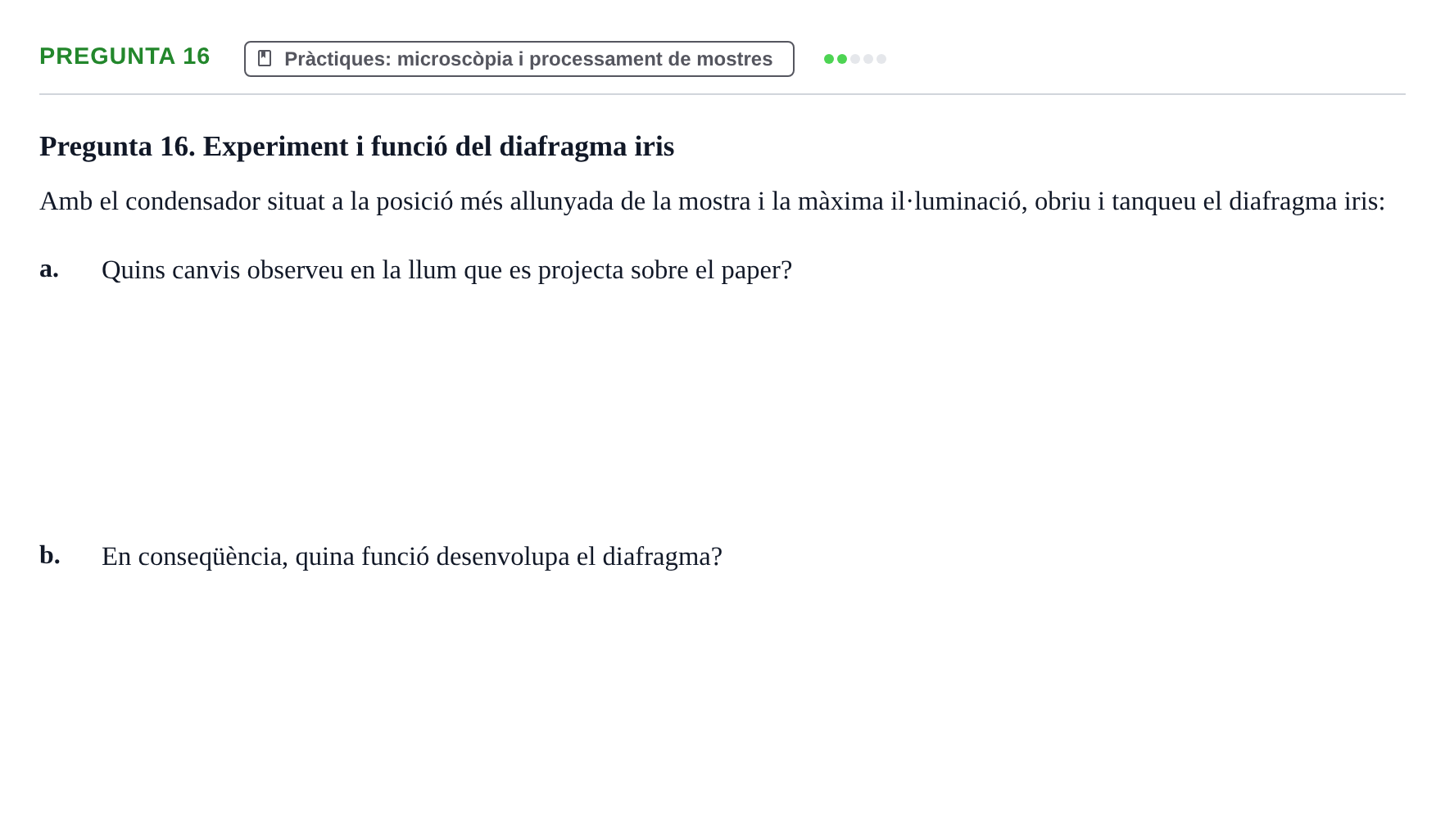 Enunciado: Pregunta 16