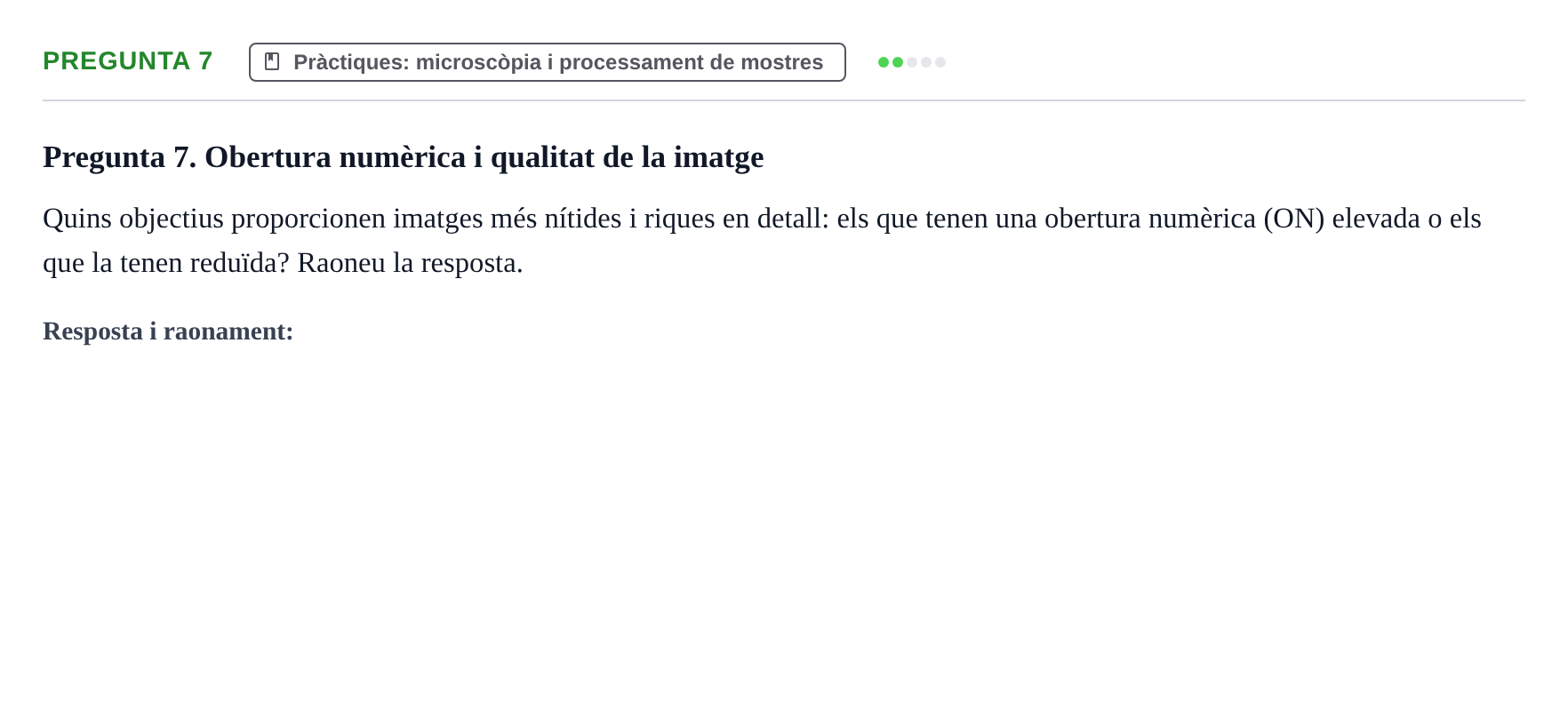 Enunciado: Pregunta 7
