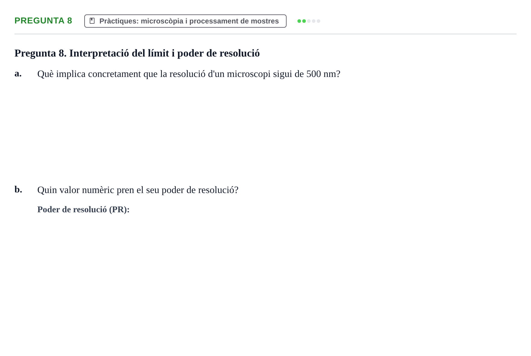 Enunciado: Pregunta 8